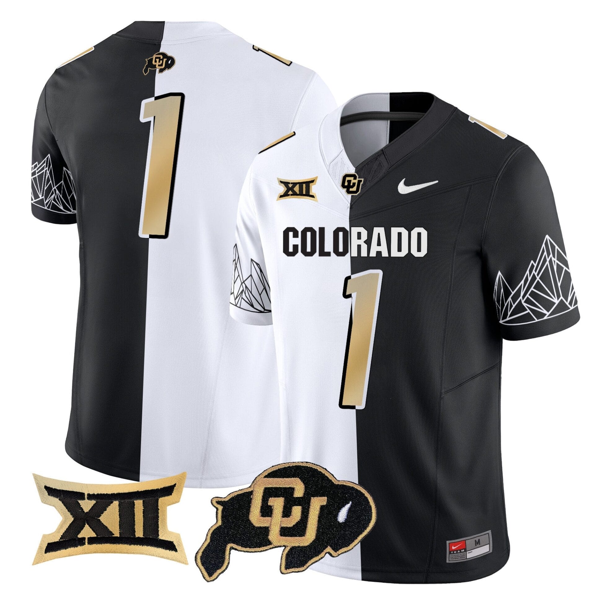 Colorado Buffaloes Vapor Limited Jersey V3 - Big 12 XII Patch - All Stitched - Image 40