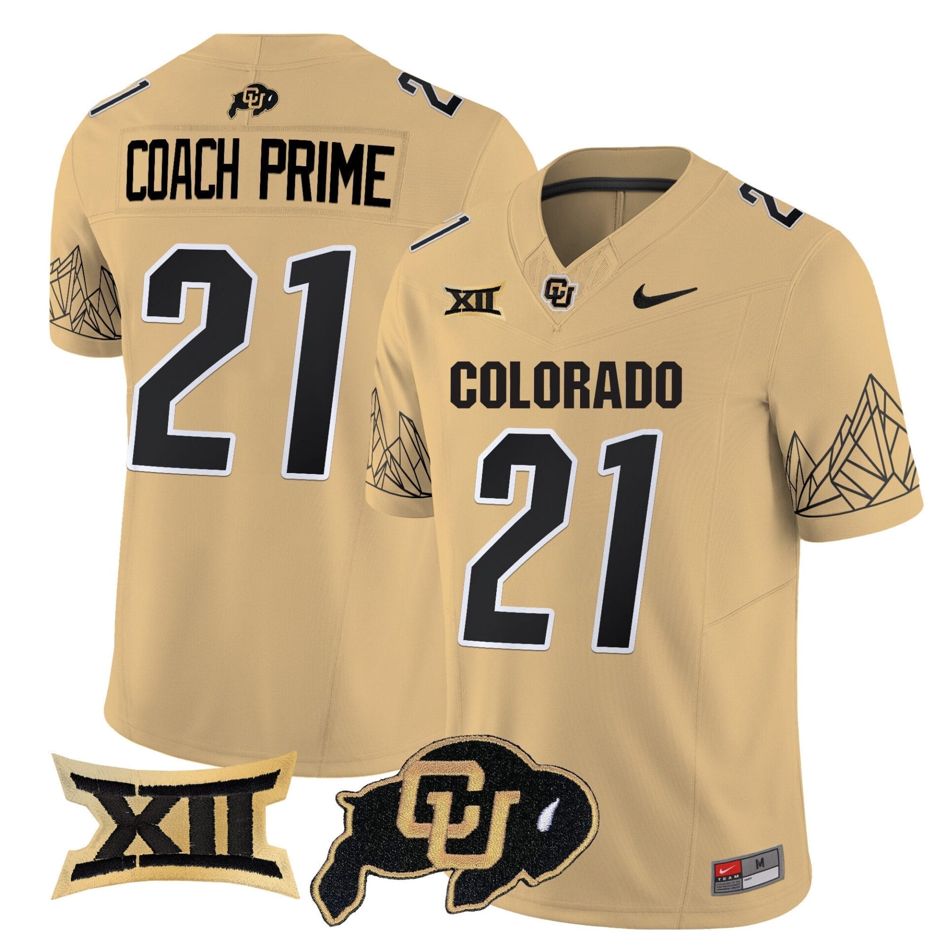 Colorado Buffaloes Vapor Limited Jersey V3 - Big 12 XII Patch - All Stitched - Image 31