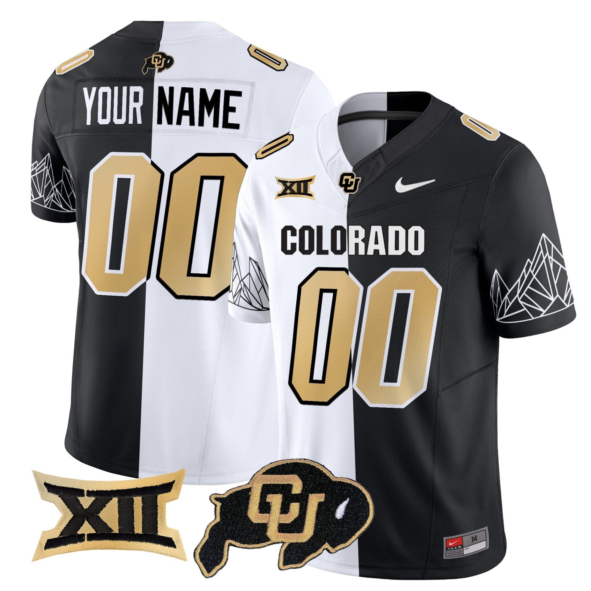 Colorado Buffaloes Vapor Limited Custom Jersey V3 - Big 12 XII Patch - All Stitched - Image 5