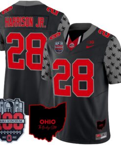 Alternative view of Ohio State Buckeyes 100th Anniversary Patch Vapor Limited Jersey - All Stitched