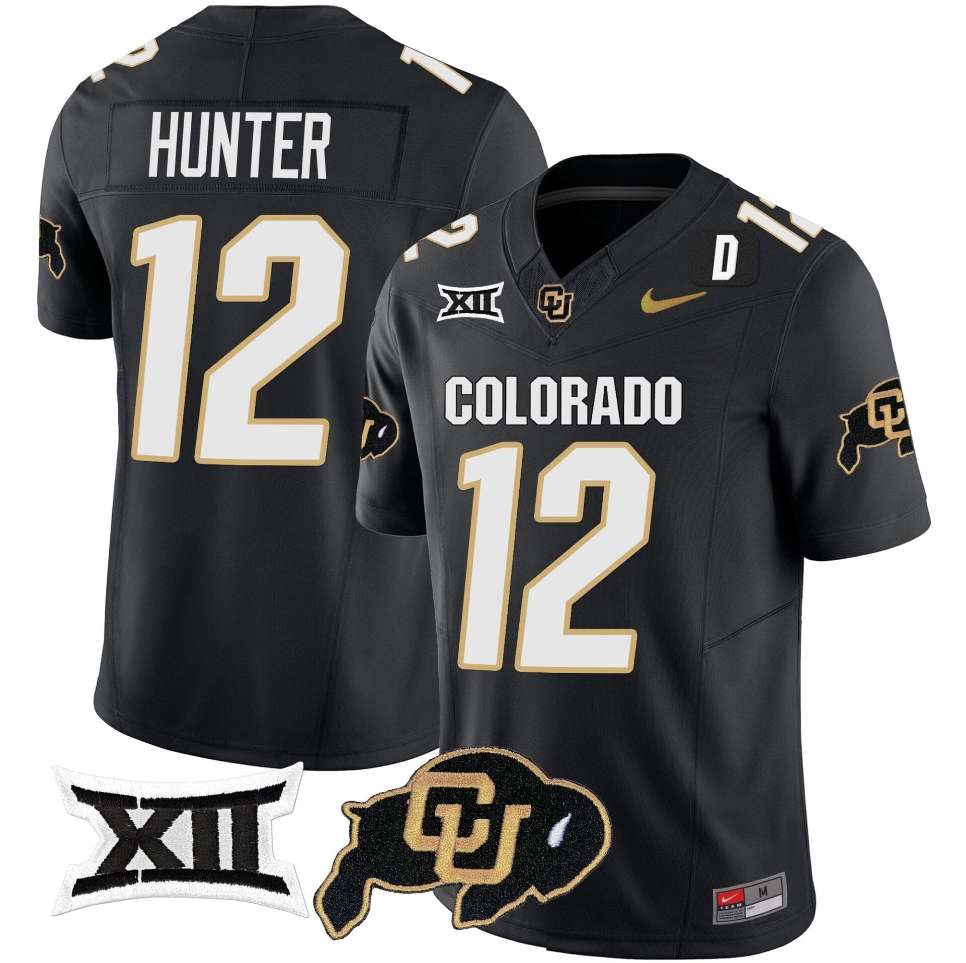 Colorado Buffaloes Vapor Limited Jersey V2 - Big 12 XII Patch - All Stitched - Image 10