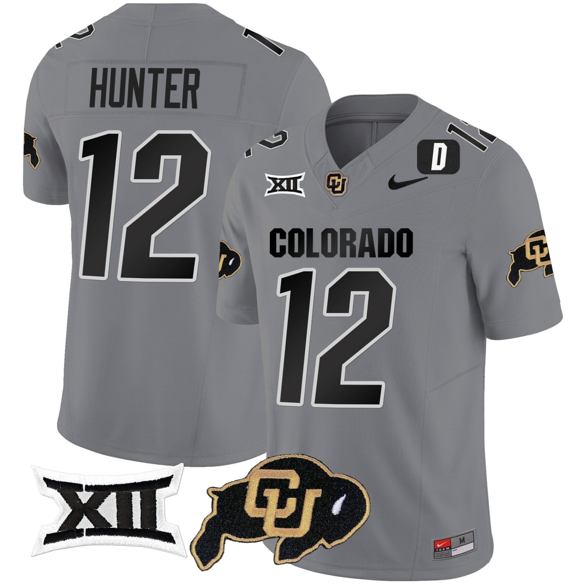 Colorado Buffaloes Vapor Limited Jersey V2 - Big 12 XII Patch - All Stitched - Image 26