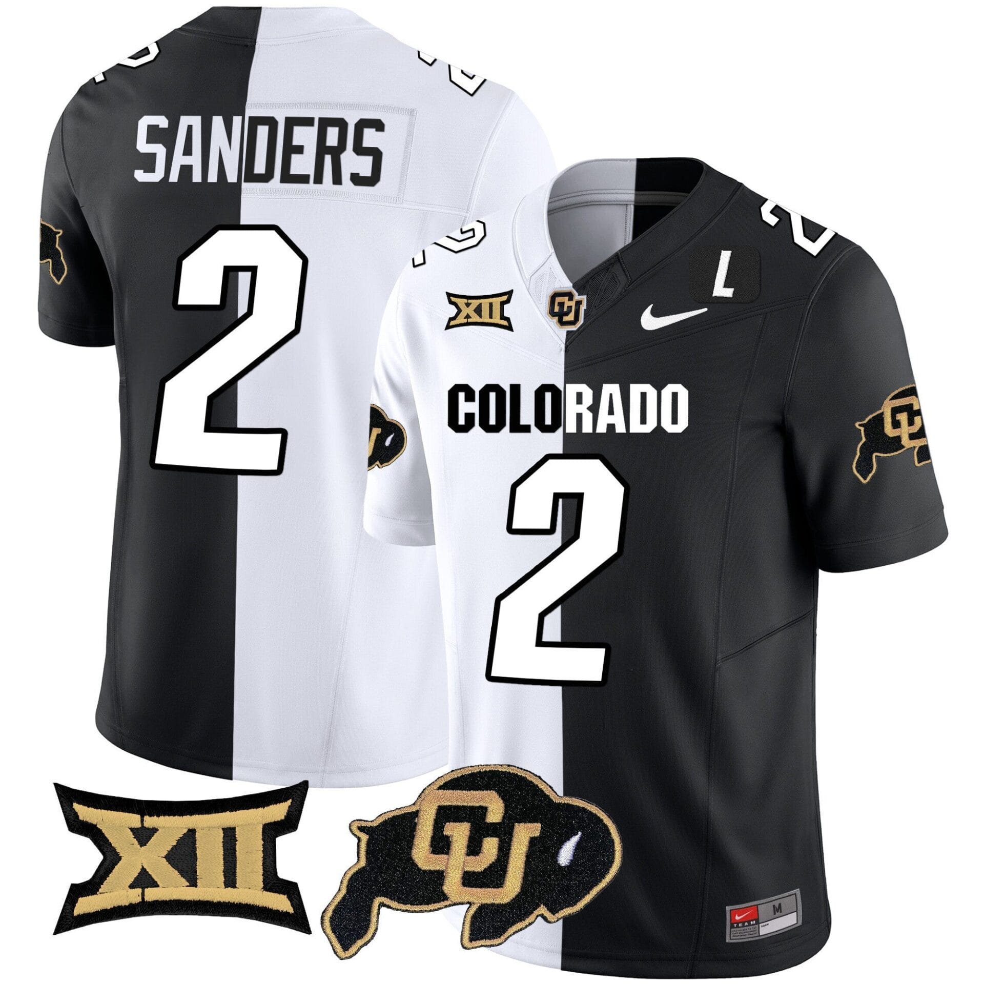 Colorado Buffaloes Vapor Limited Jersey V2 - Big 12 XII Patch - All Stitched - Image 40