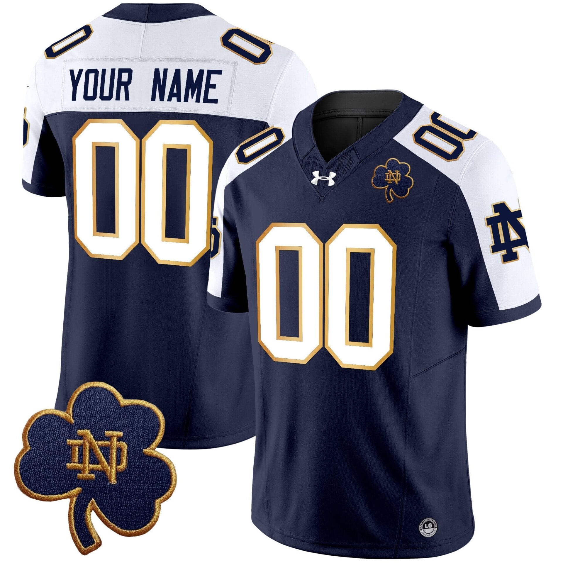 Notre Dame Fighting Irish 2024 Vapor Limited Custom Jersey V3 - All Stitched - Image 4
