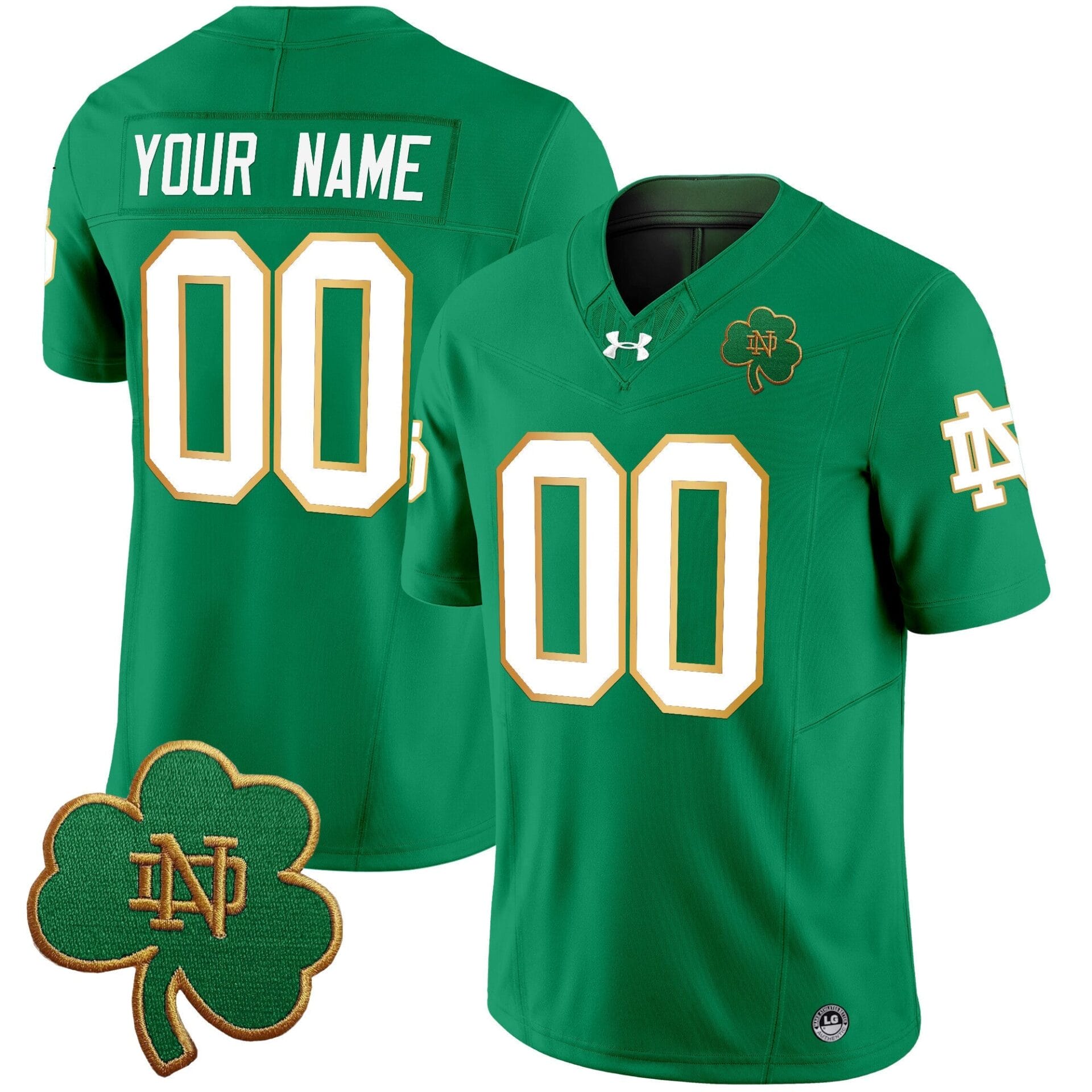 Notre Dame Fighting Irish 2024 Vapor Limited Custom Jersey V3 - All Stitched - Image 3