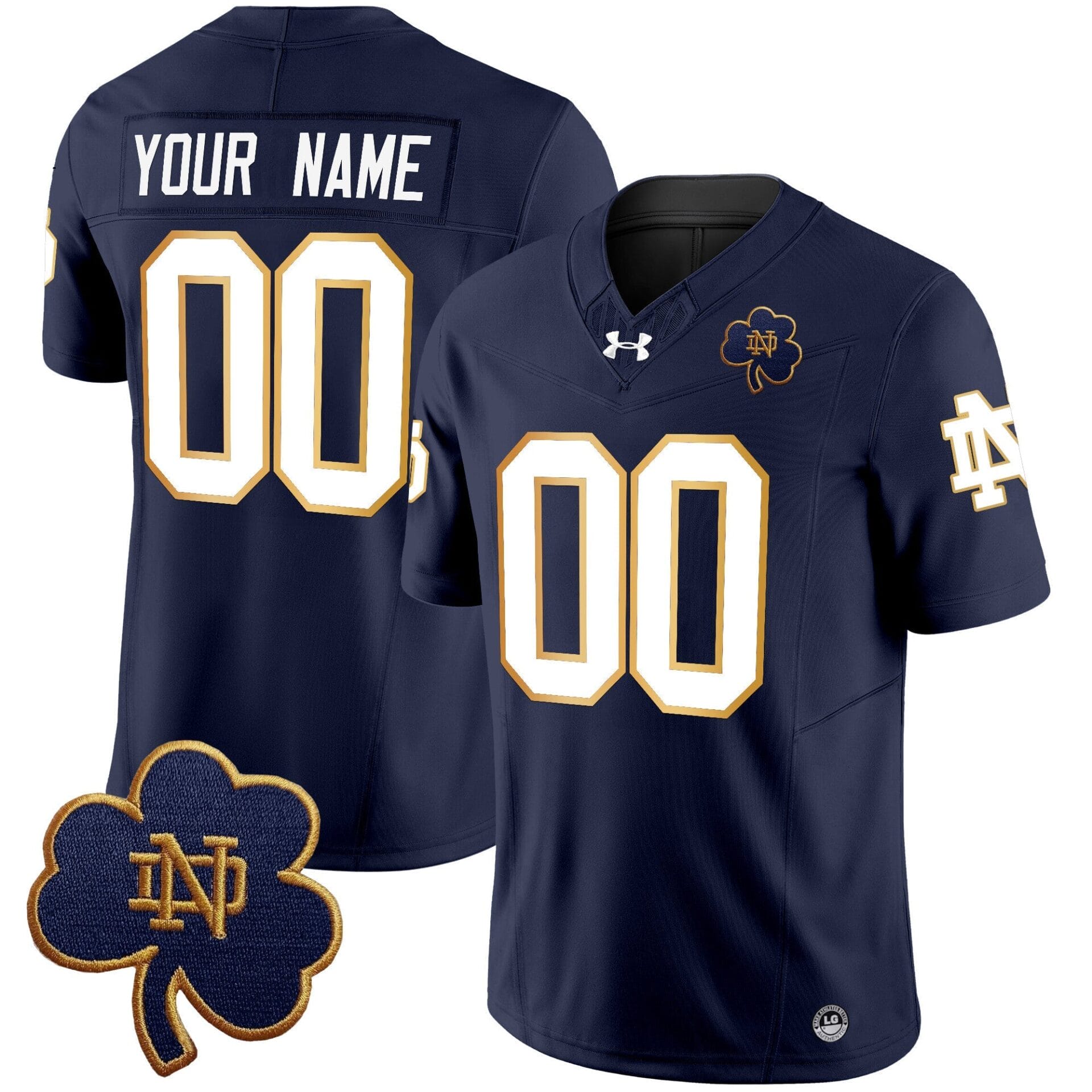 Notre Dame Fighting Irish 2024 Vapor Limited Custom Jersey V3 - All Stitched - Image 2