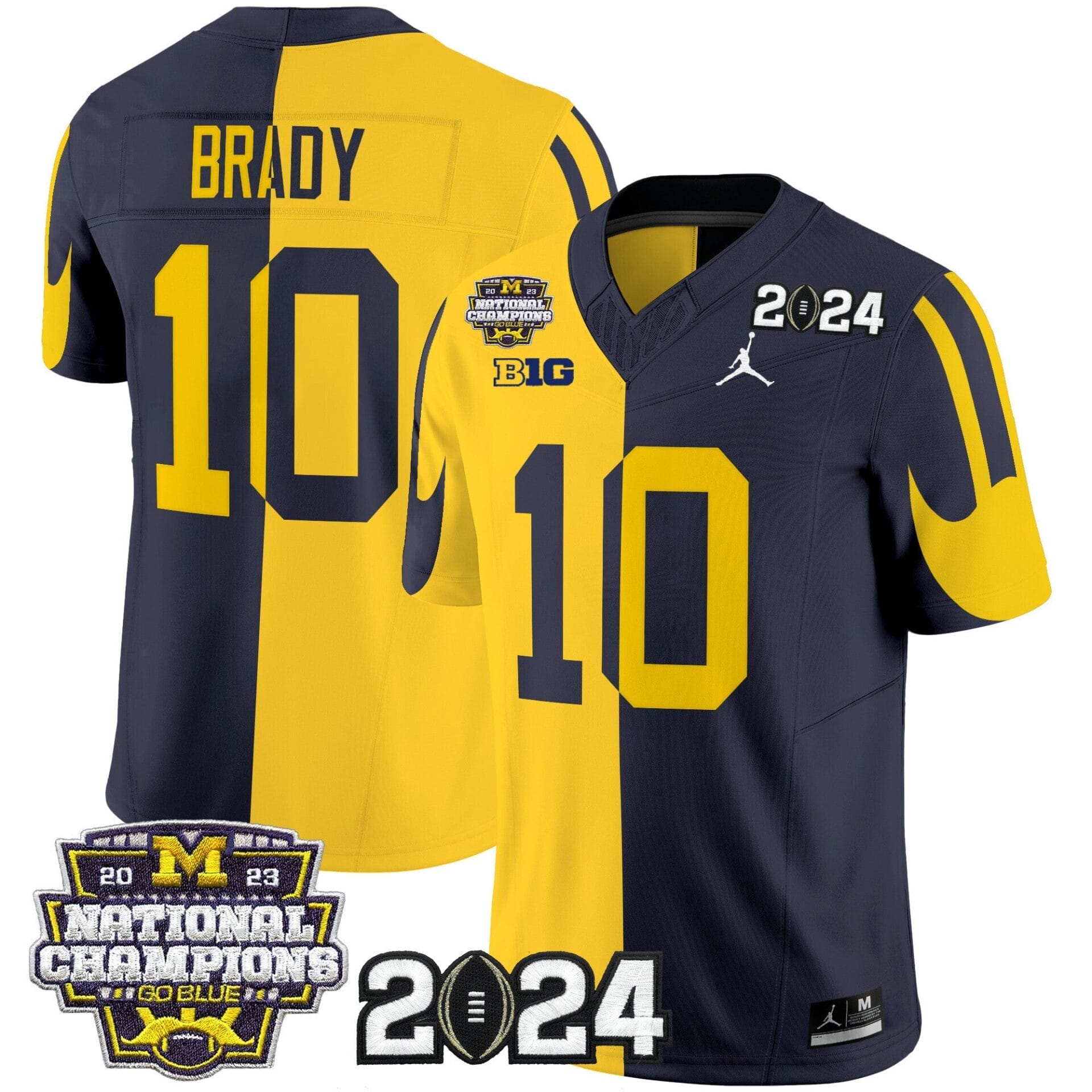 Michigan Wolverines 2024 CFP & National Champions Patch Vapor Limited Jersey - All Stitched - Image 30