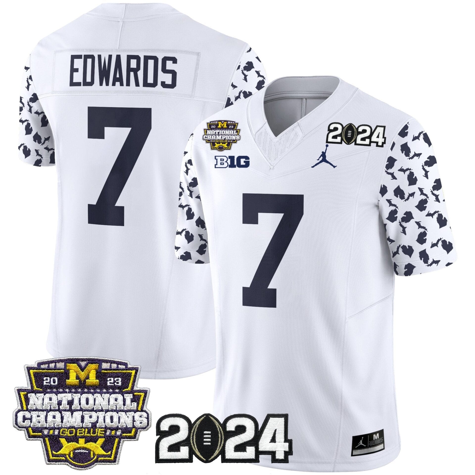 Michigan Wolverines 2024 Michigan State Style Vapor Limited Jersey - All Stitched - Image 21