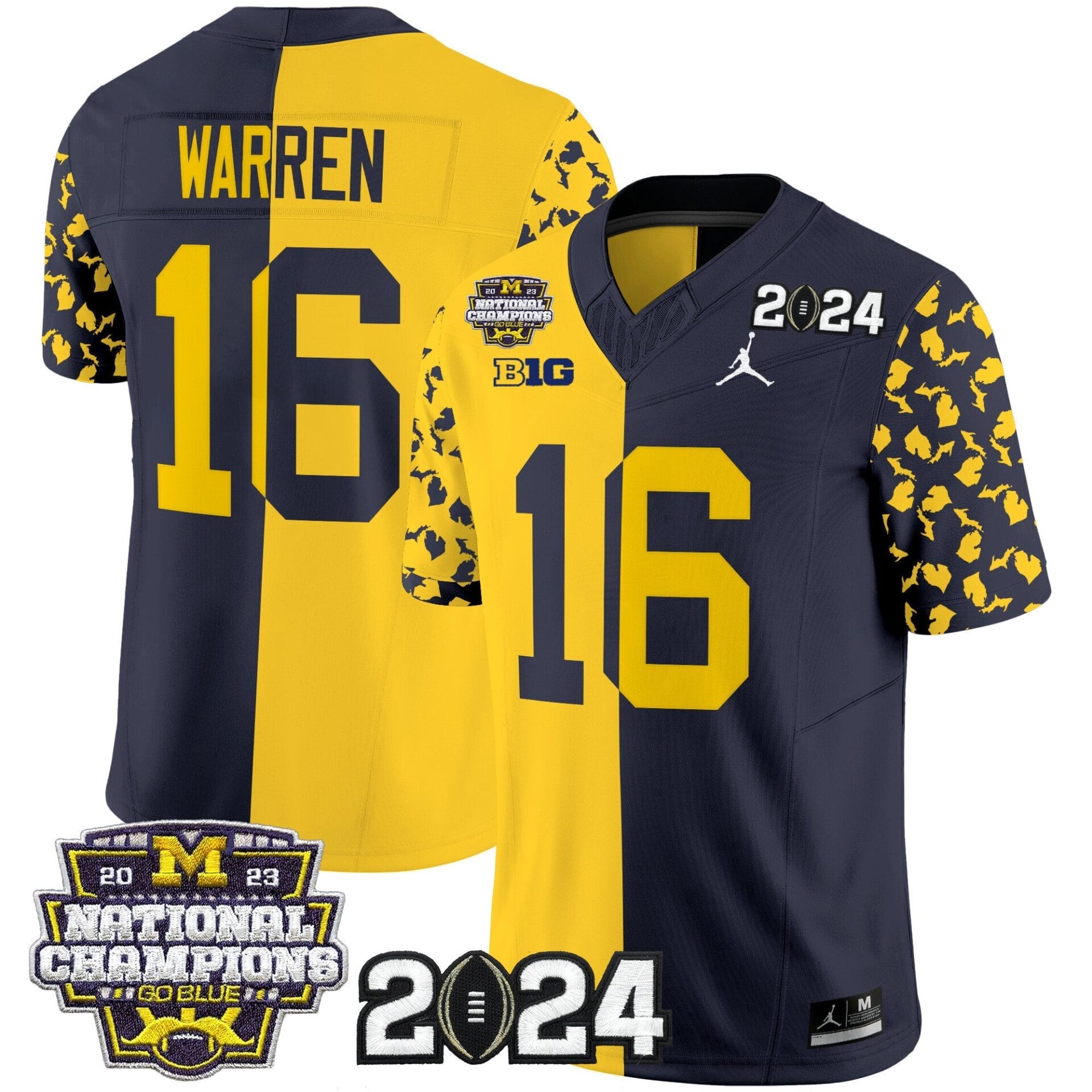 Michigan Wolverines 2024 Michigan State Style Vapor Limited Jersey - All Stitched - Image 25