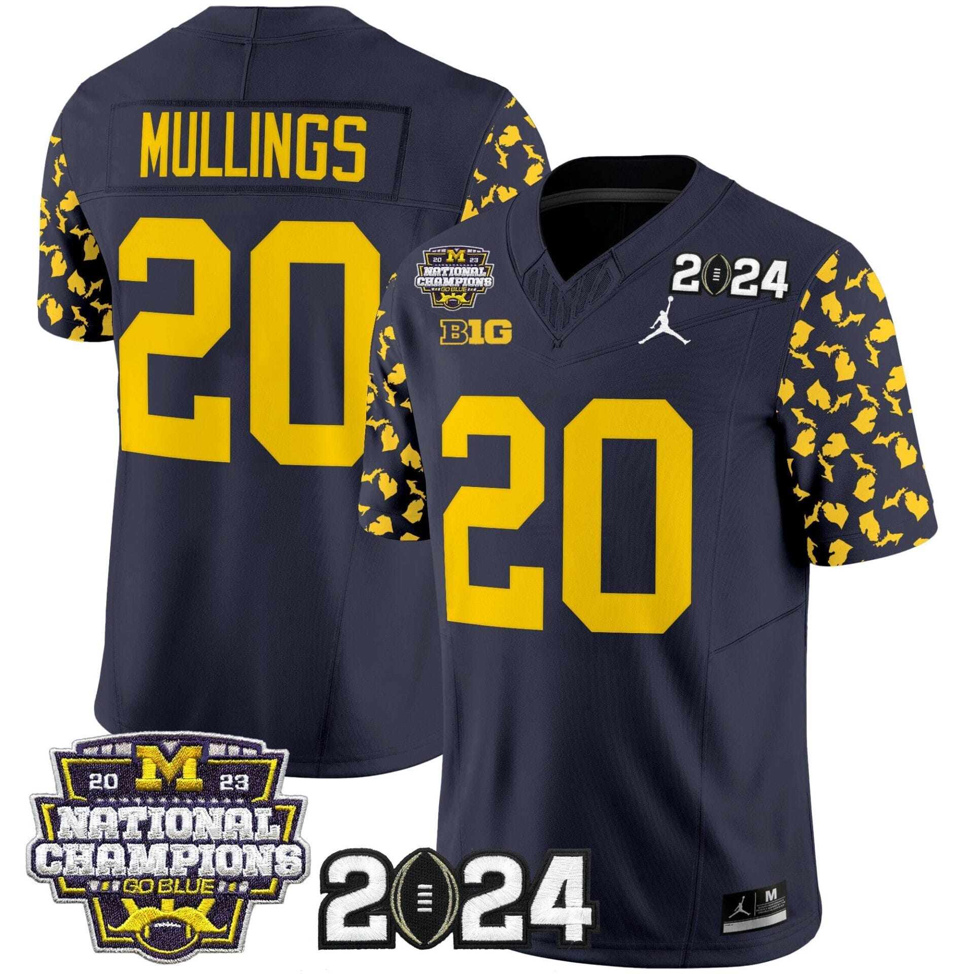 Michigan Wolverines 2024 Michigan State Style Vapor Limited Jersey - All Stitched - Image 2