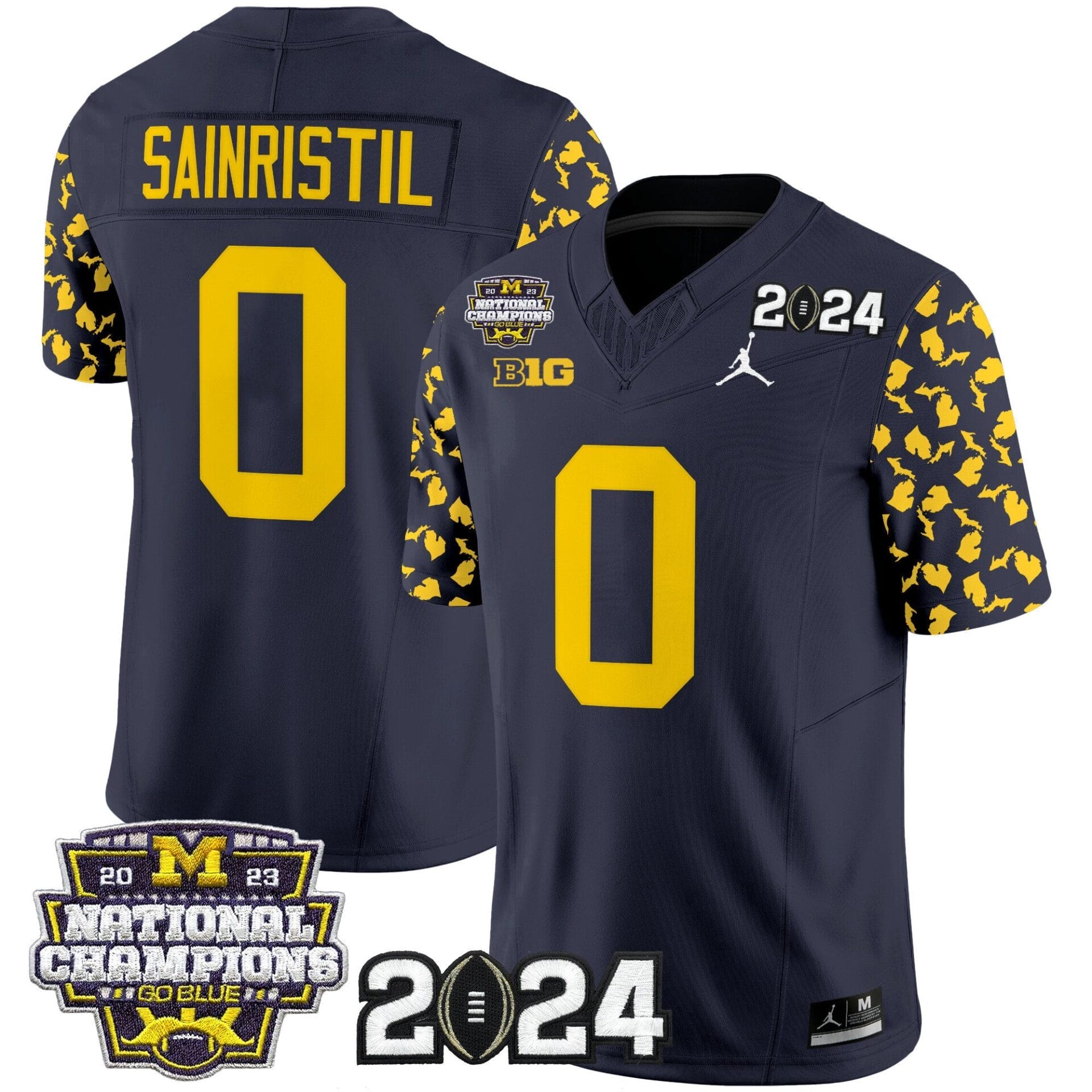 Michigan Wolverines 2024 Michigan State Style Vapor Limited Jersey - All Stitched - Image 7