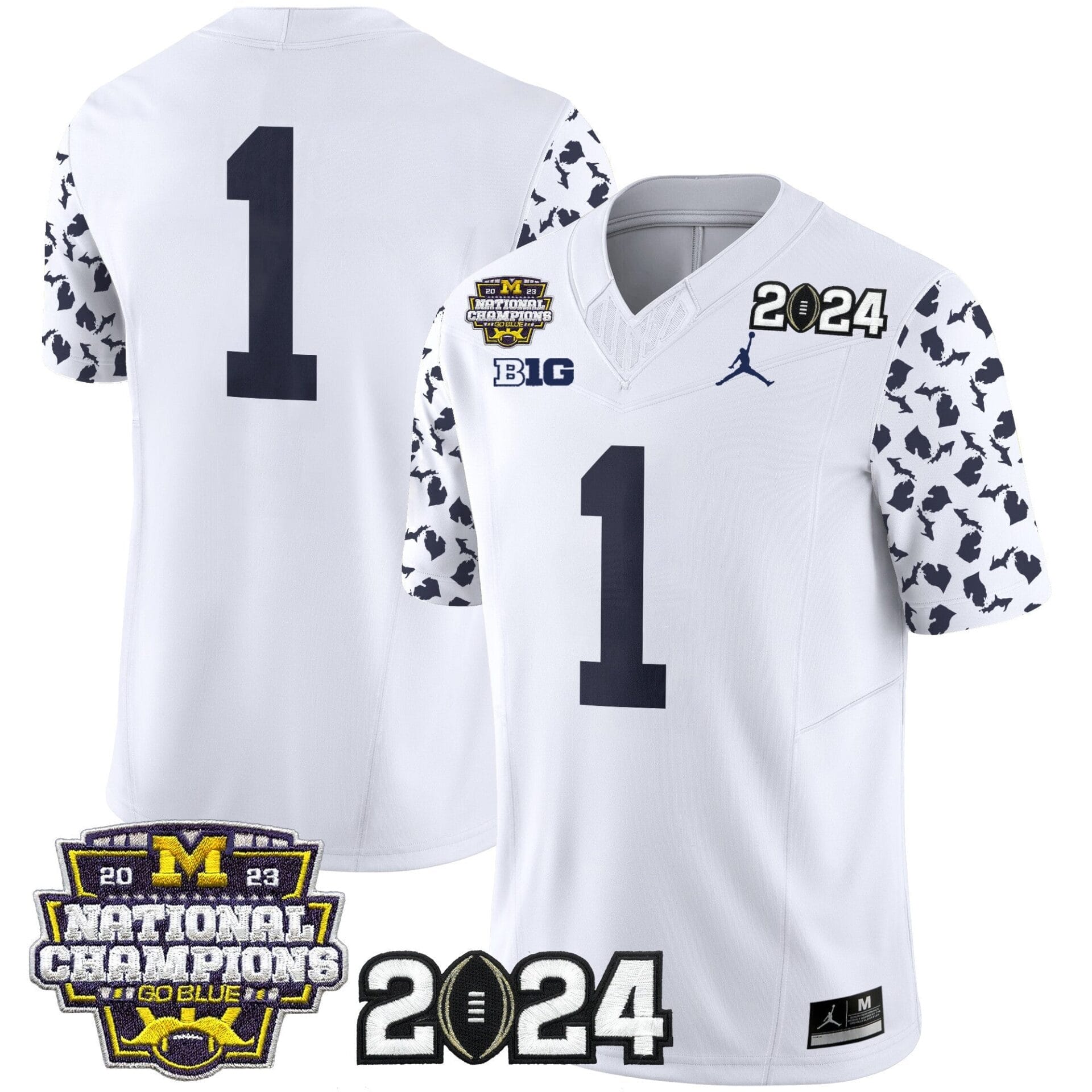 Michigan Wolverines 2024 Michigan State Style Vapor Limited Jersey - All Stitched - Image 24