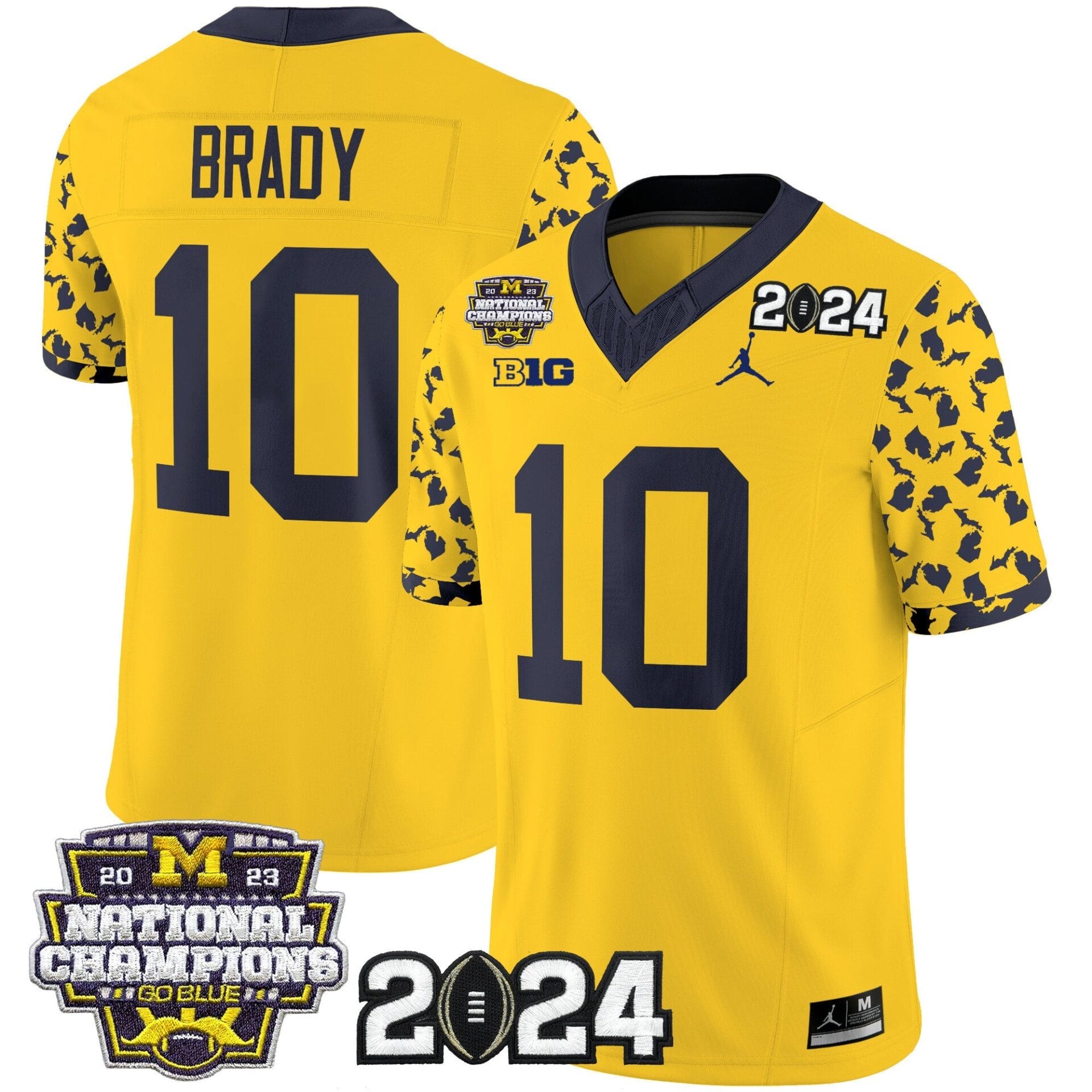 Michigan Wolverines 2024 Michigan State Style Vapor Limited Jersey - All Stitched - Image 14