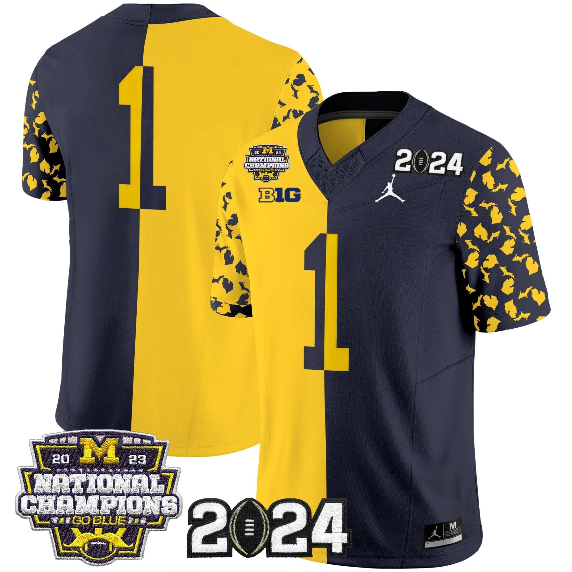 Michigan Wolverines 2024 Michigan State Style Vapor Limited Jersey - All Stitched - Image 32