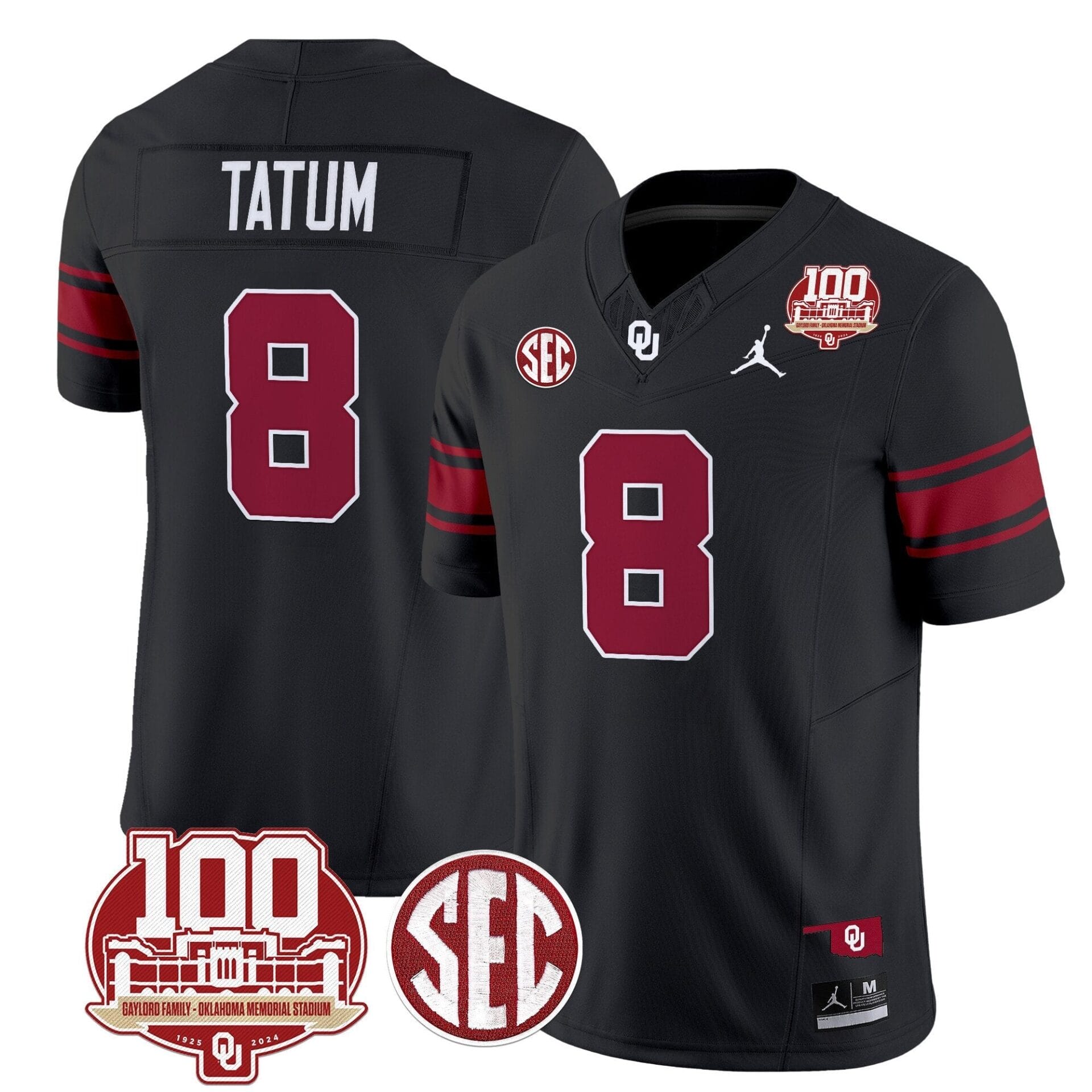 Oklahoma Sooners 100th Anniversary Patch Vapor Limited Jersey - All Stitched - Image 24