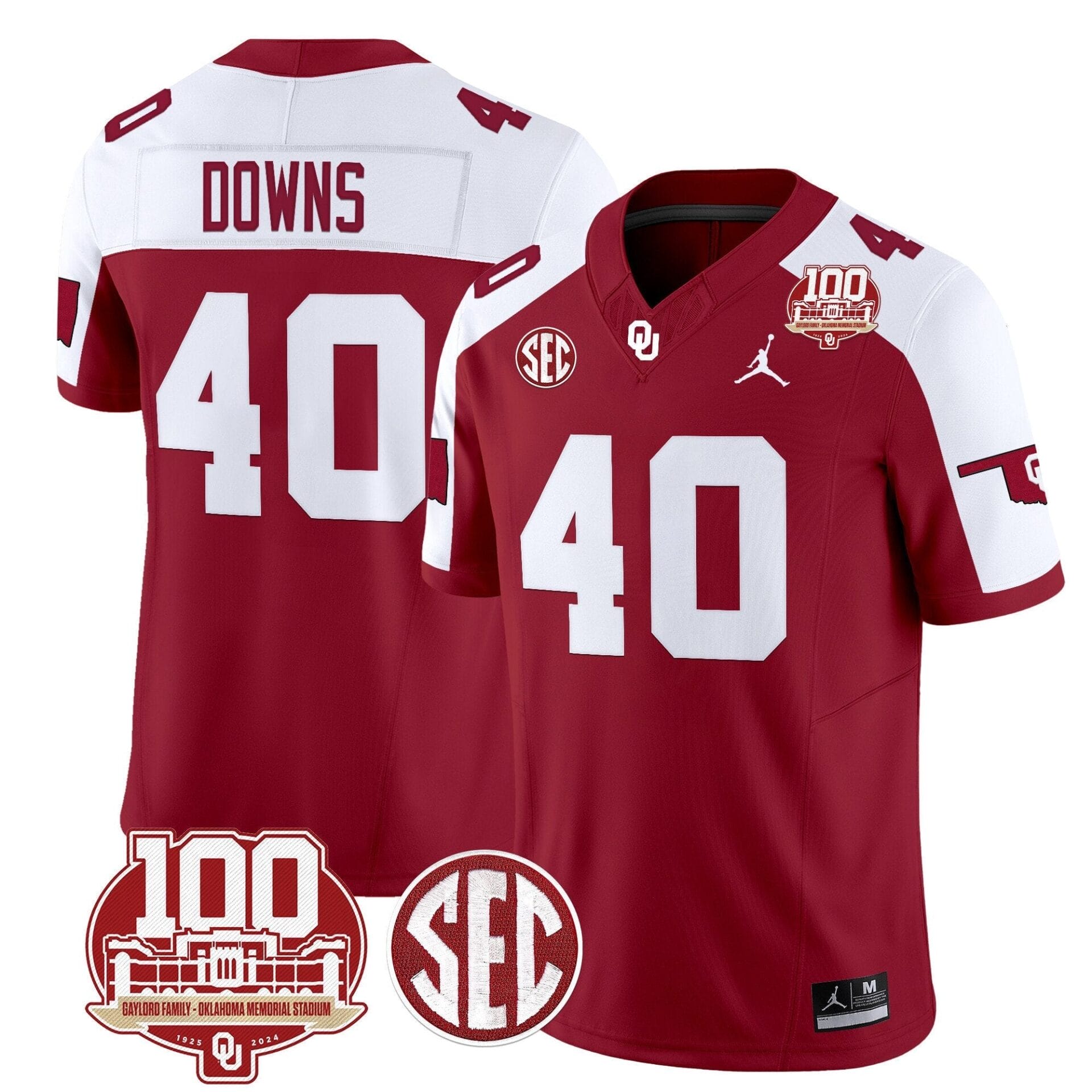 Oklahoma Sooners 100th Anniversary Patch Vapor Limited Jersey - All Stitched - Image 33