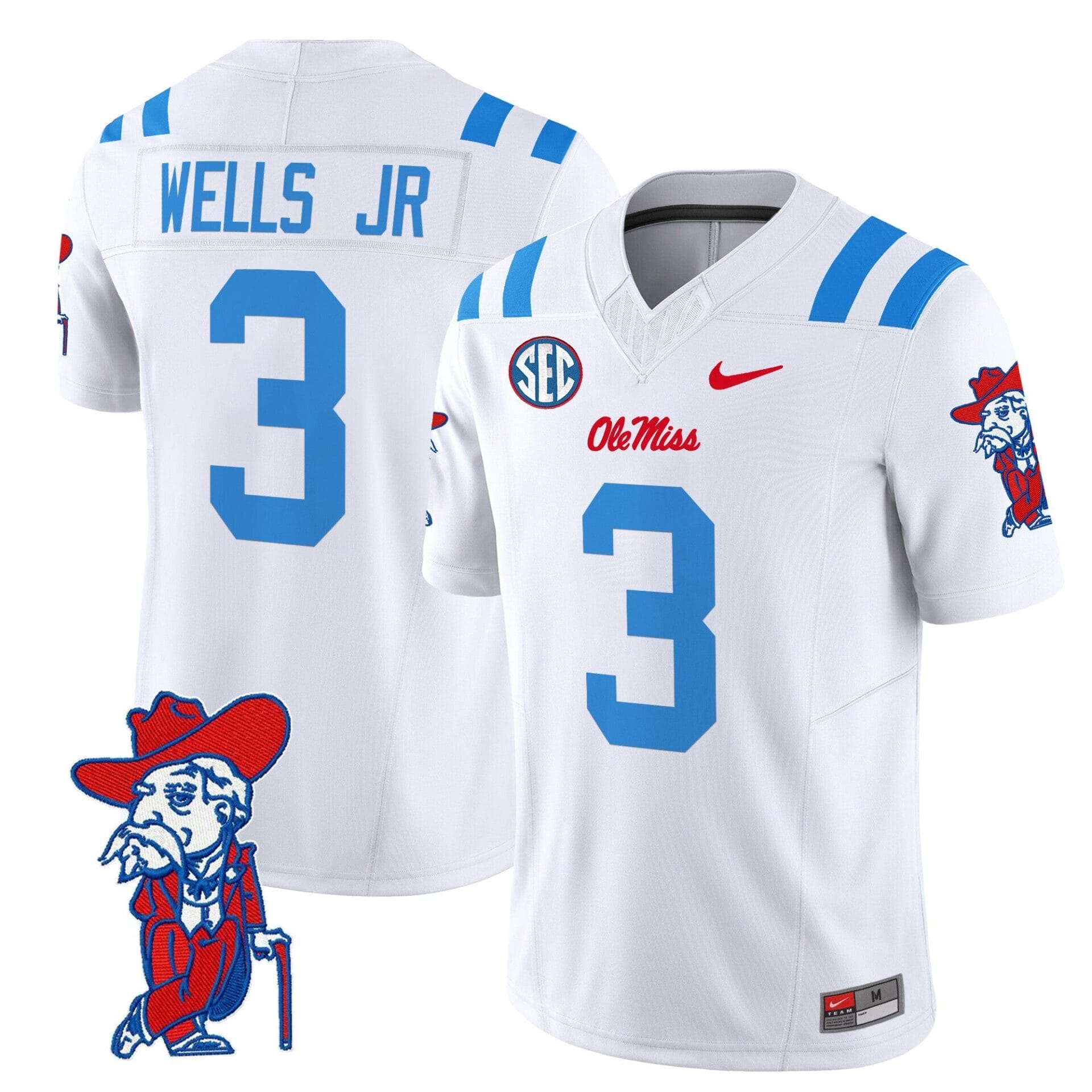 Ole Miss Rebels 2024 Vapor Limited Jersey V2 - All Stitched - Image 5