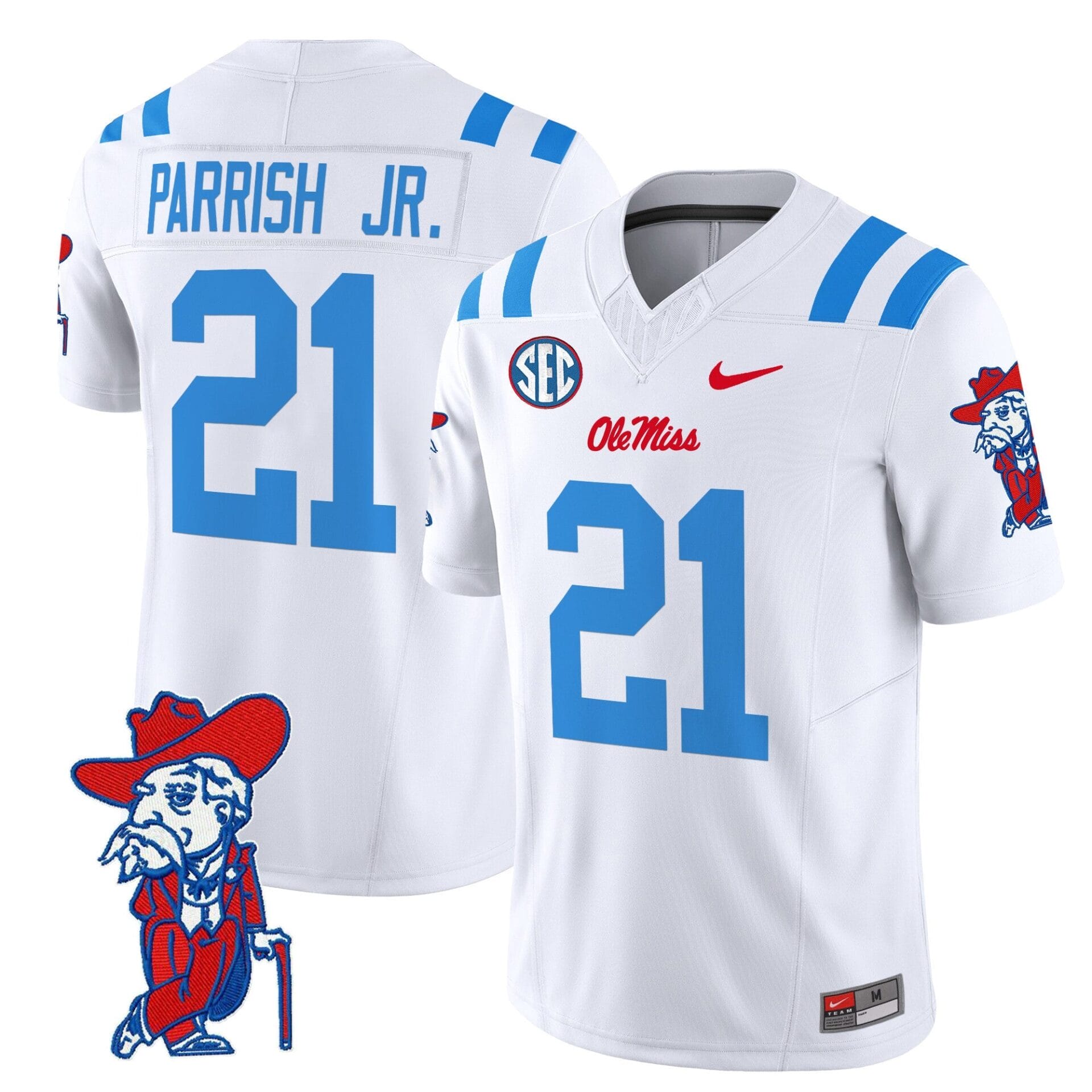Ole Miss Rebels 2024 Vapor Limited Jersey V2 - All Stitched - Image 2