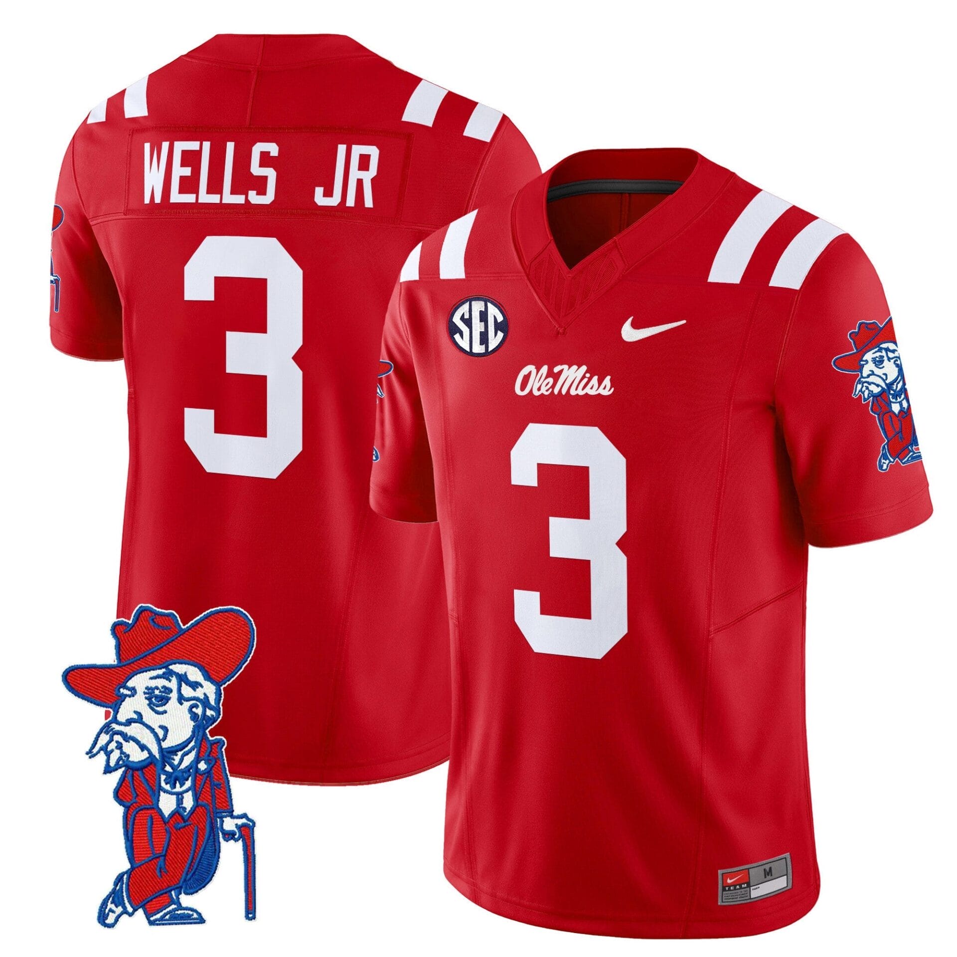 Ole Miss Rebels 2024 Vapor Limited Jersey V2 - All Stitched - Image 40