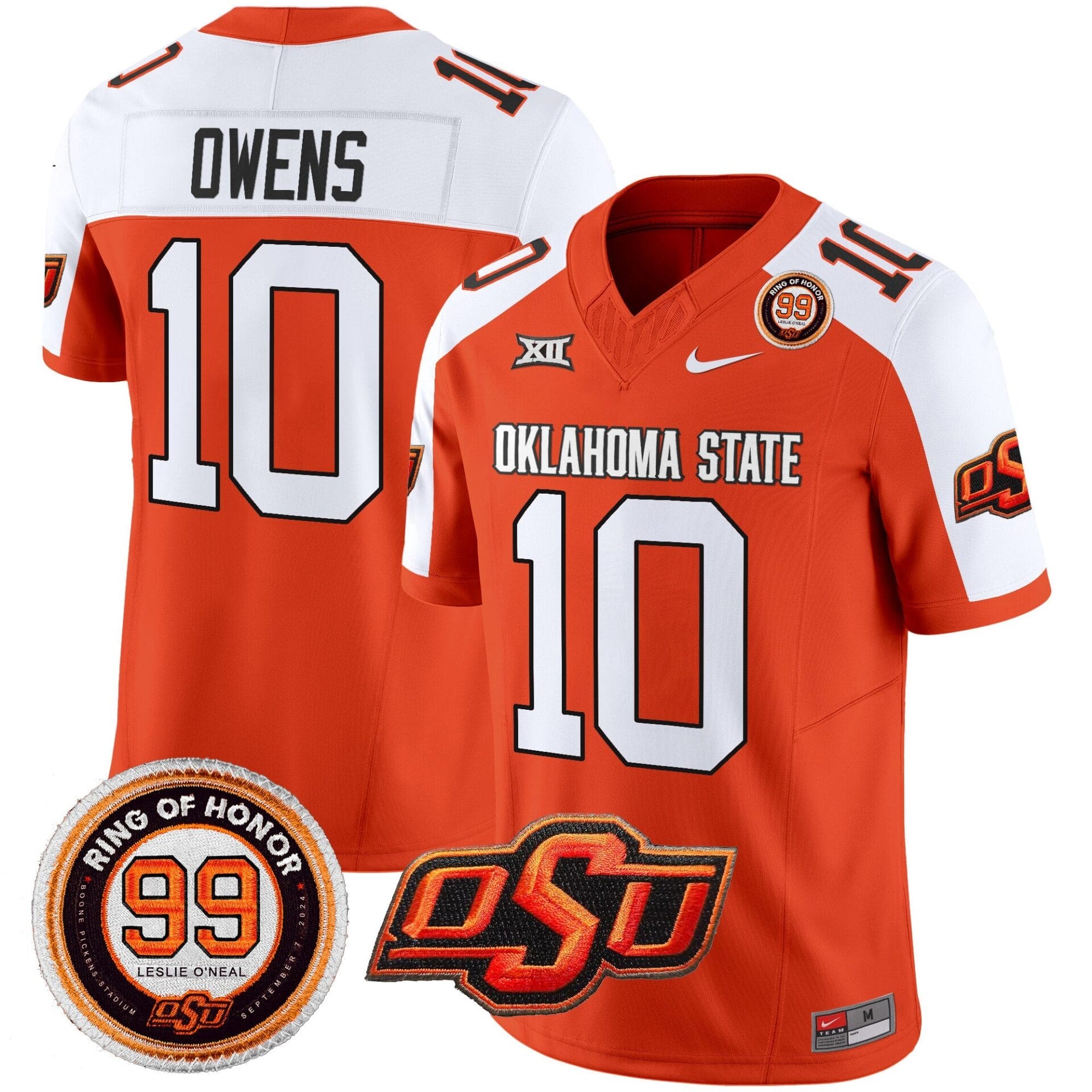 Oklahoma State Cowboys Leslie O'neal Patch Vapor Limited Jersey - All Stitched - Image 12