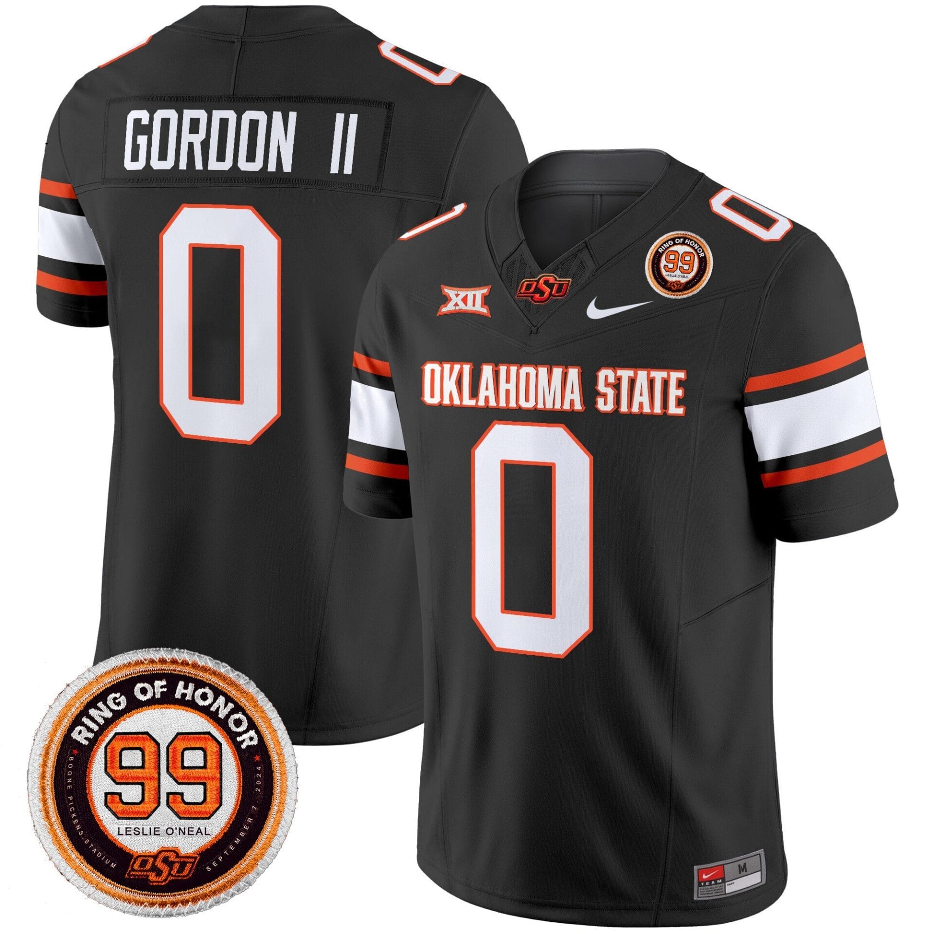 Oklahoma State Cowboys Leslie O'neal Patch Vapor Limited Jersey - All Stitched - Image 27