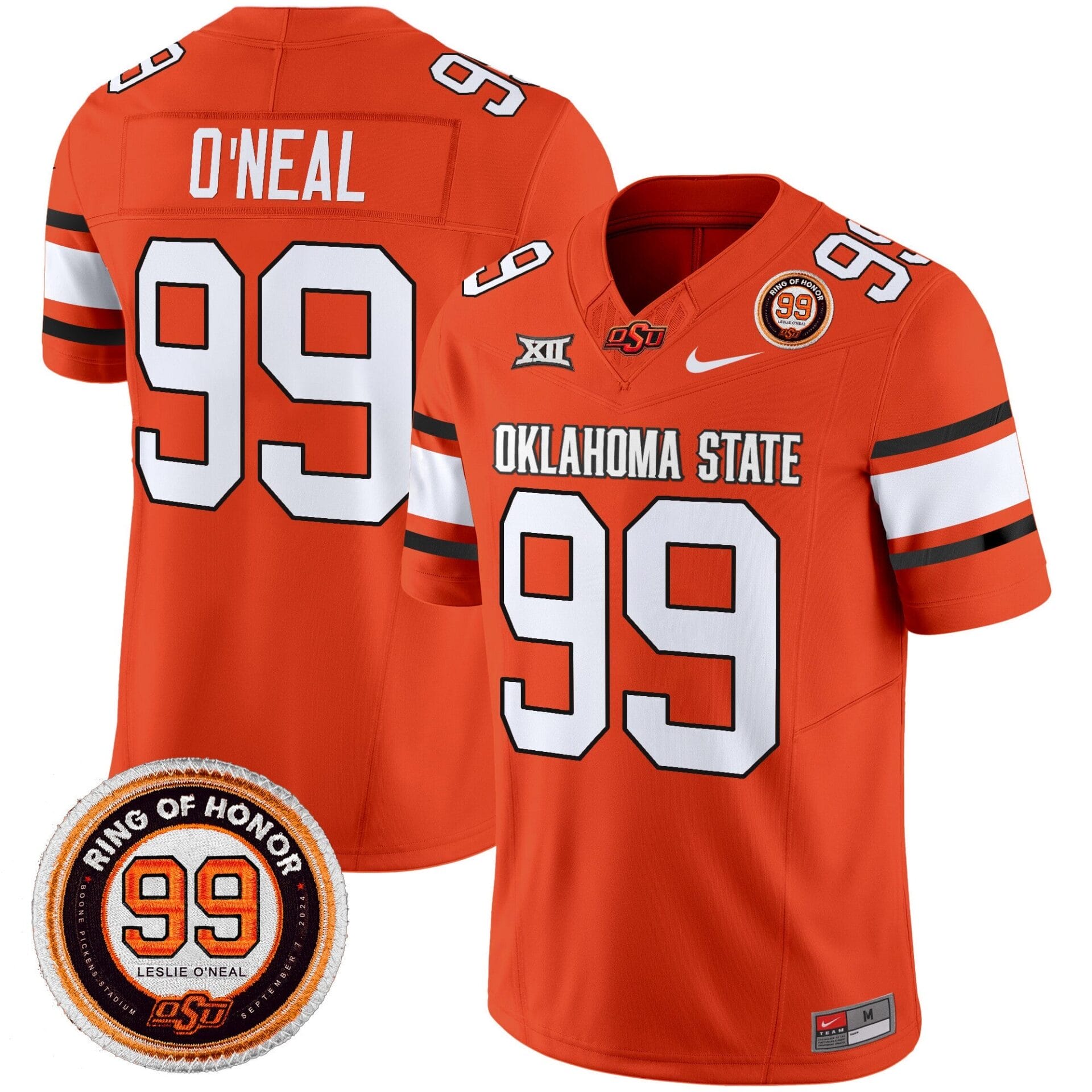 Oklahoma State Cowboys Leslie O'neal Patch Vapor Limited Jersey - All Stitched - Image 18