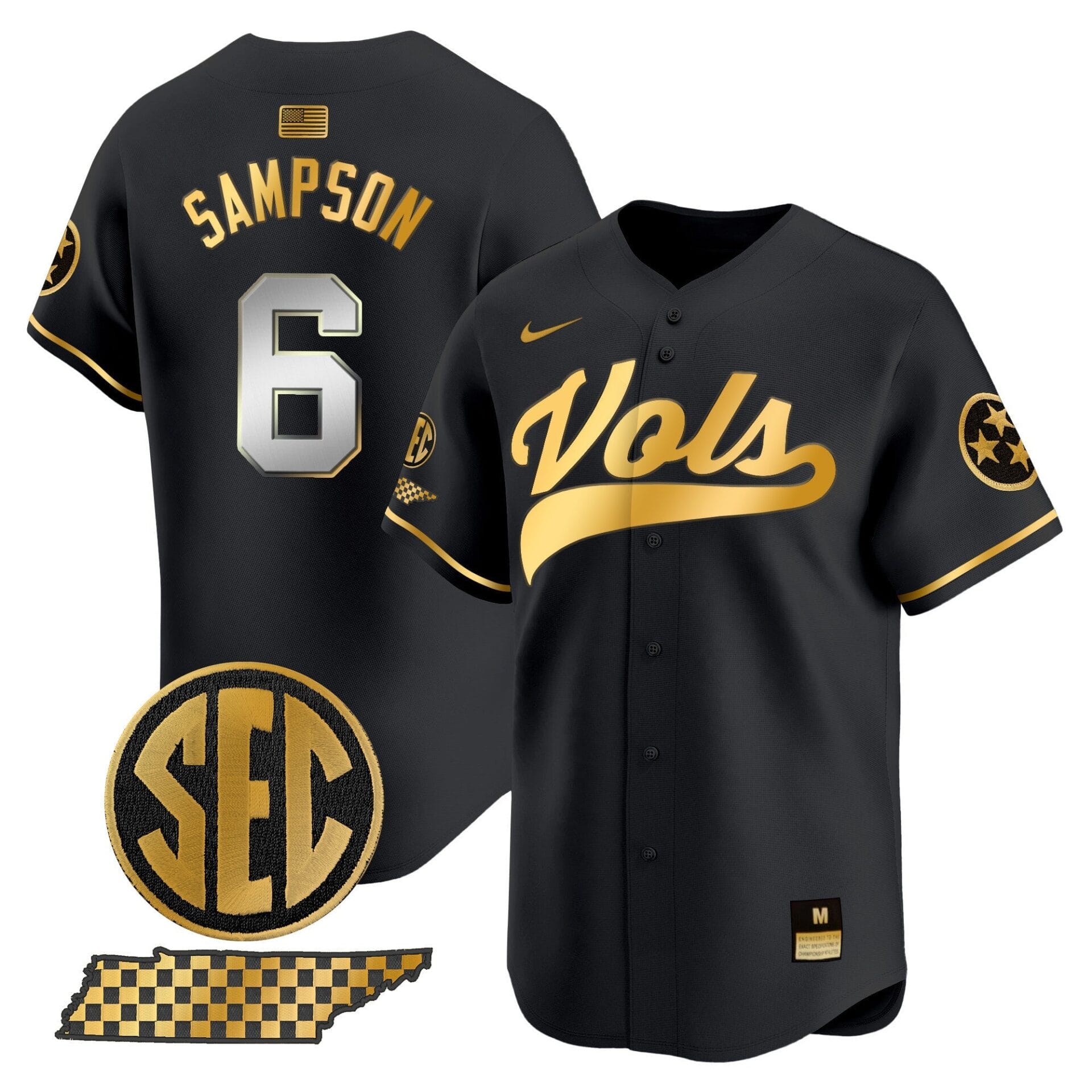 Tennessee Volunteers 2024 Vapor Premier Limited Baseball Jersey - All Stitched - Image 48