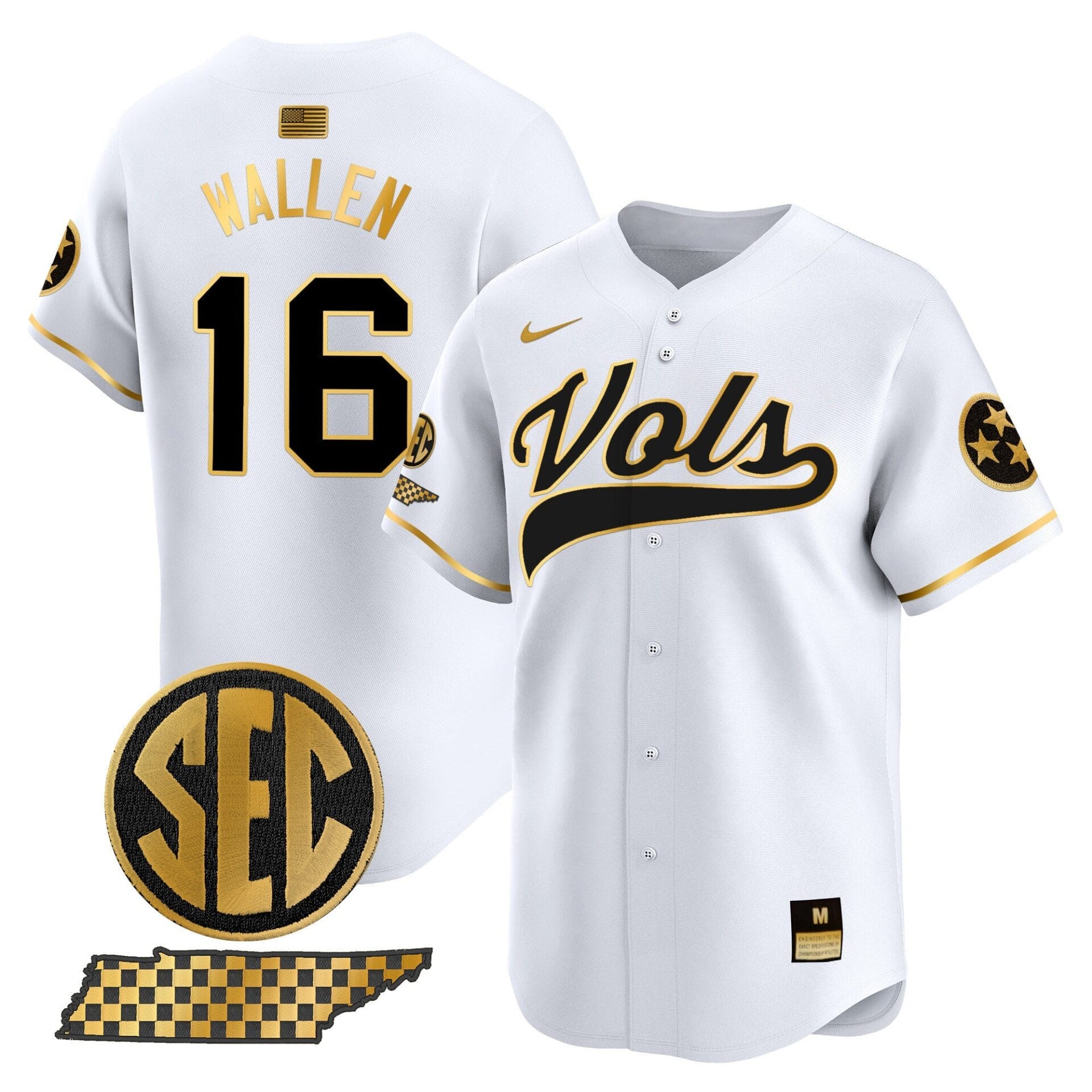 Tennessee Volunteers 2024 Vapor Premier Limited Baseball Jersey - All Stitched - Image 41