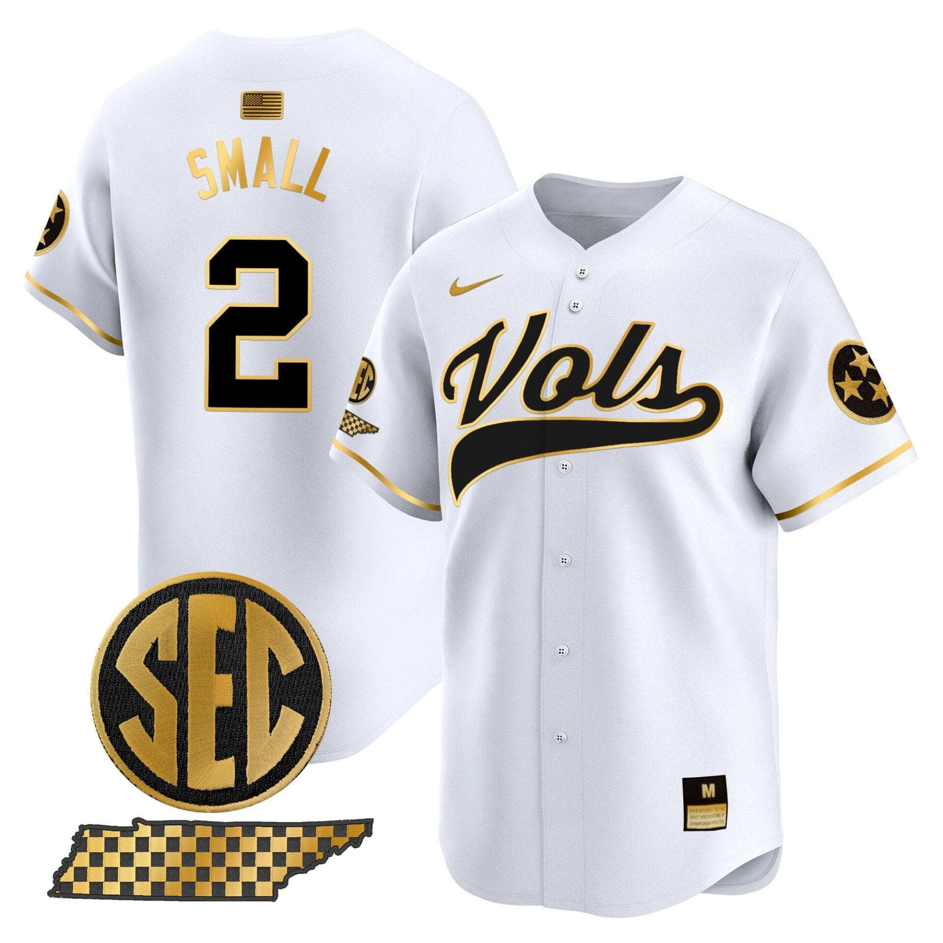 Tennessee Volunteers 2024 Vapor Premier Limited Baseball Jersey - All Stitched - Image 38