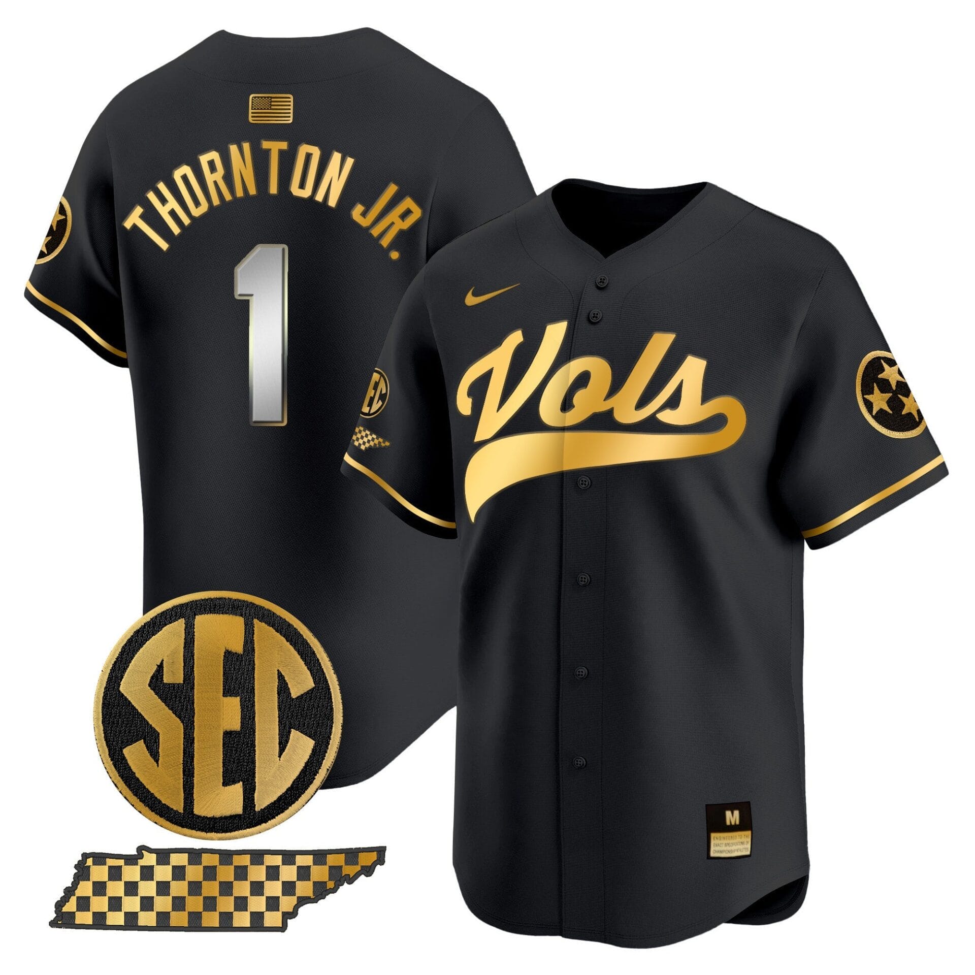 Tennessee Volunteers 2024 Vapor Premier Limited Baseball Jersey - All Stitched - Image 52