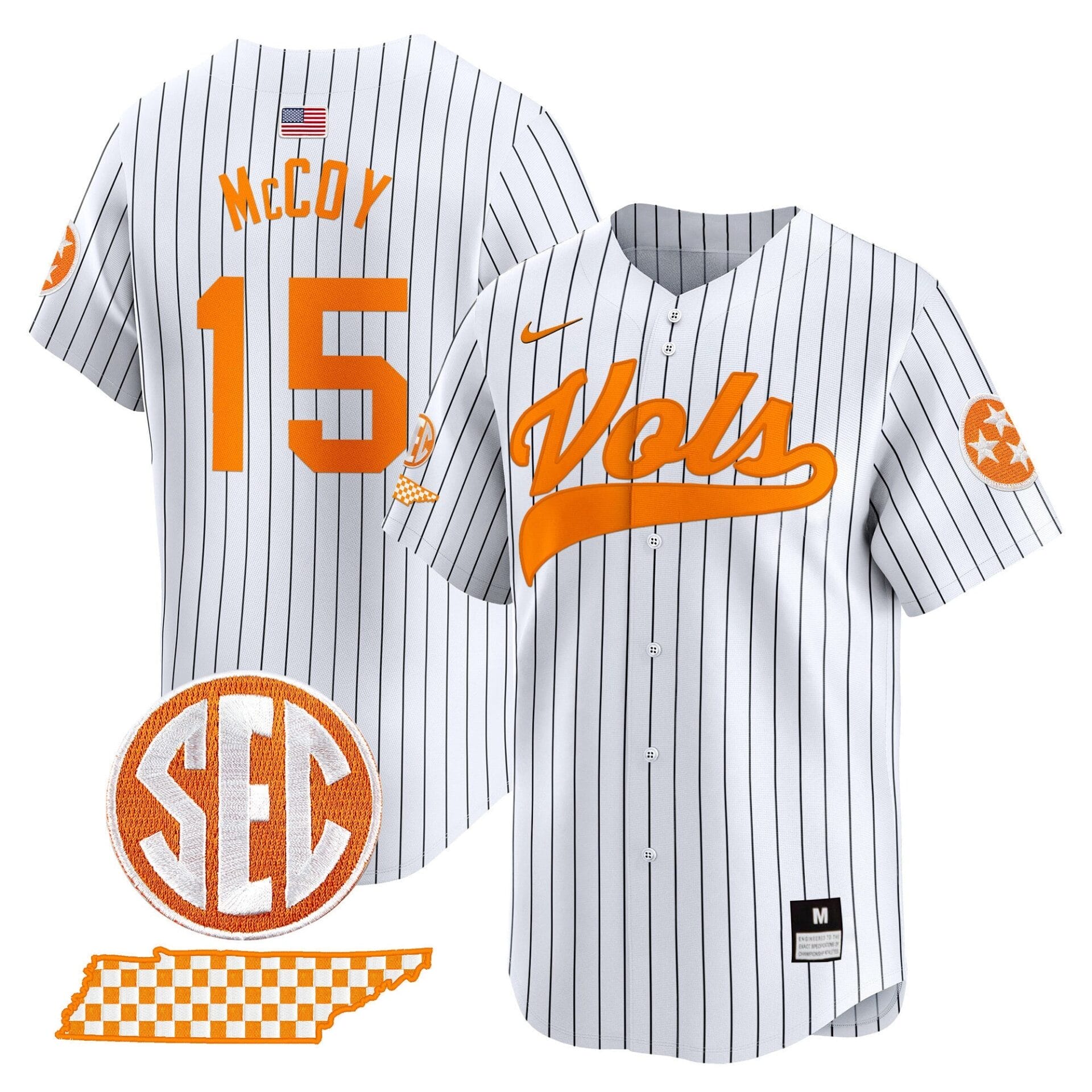Tennessee Volunteers 2024 Vapor Premier Limited Baseball Jersey - All Stitched - Image 33