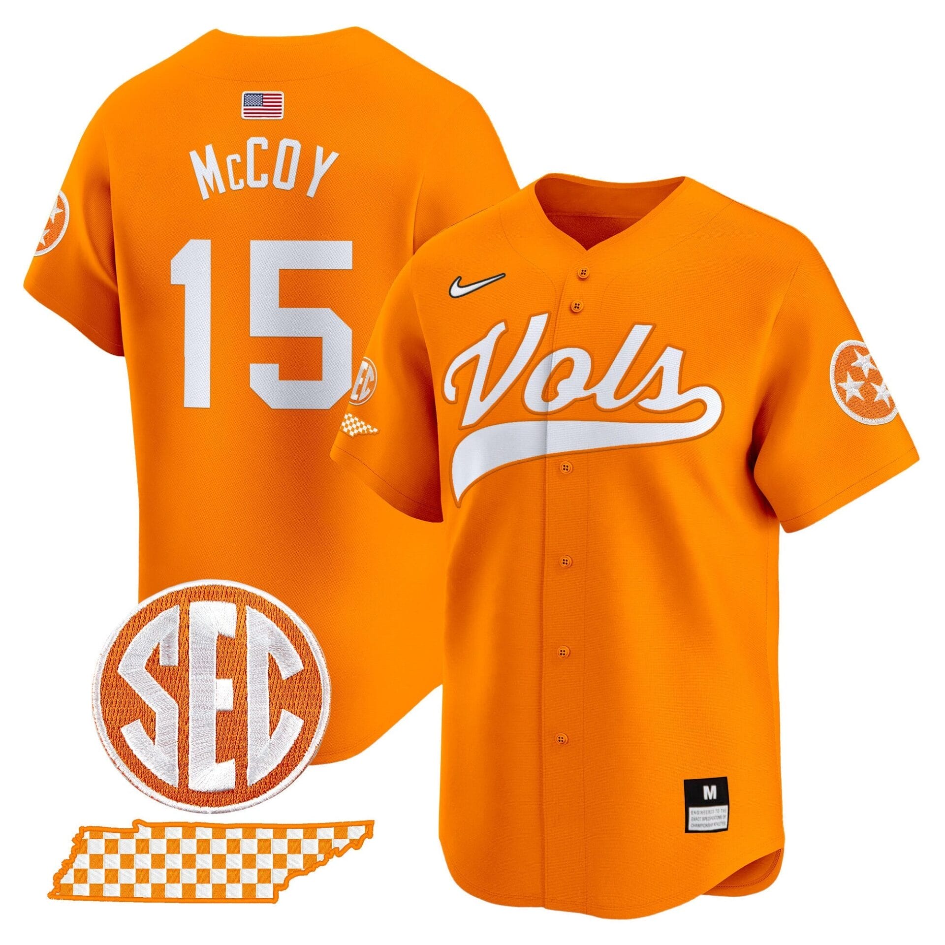 Tennessee Volunteers 2024 Vapor Premier Limited Baseball Jersey - All Stitched - Image 24