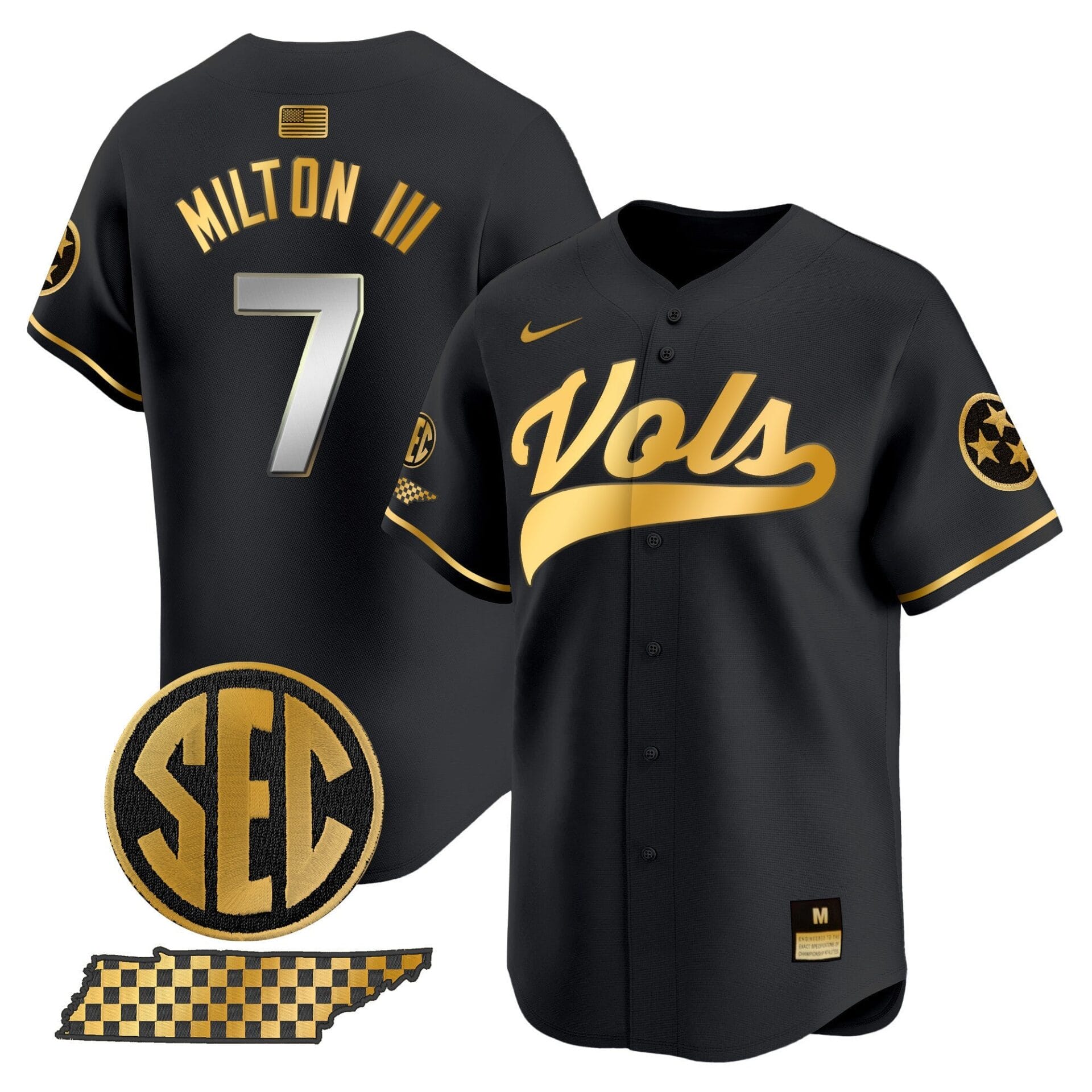 Tennessee Volunteers 2024 Vapor Premier Limited Baseball Jersey - All Stitched - Image 49