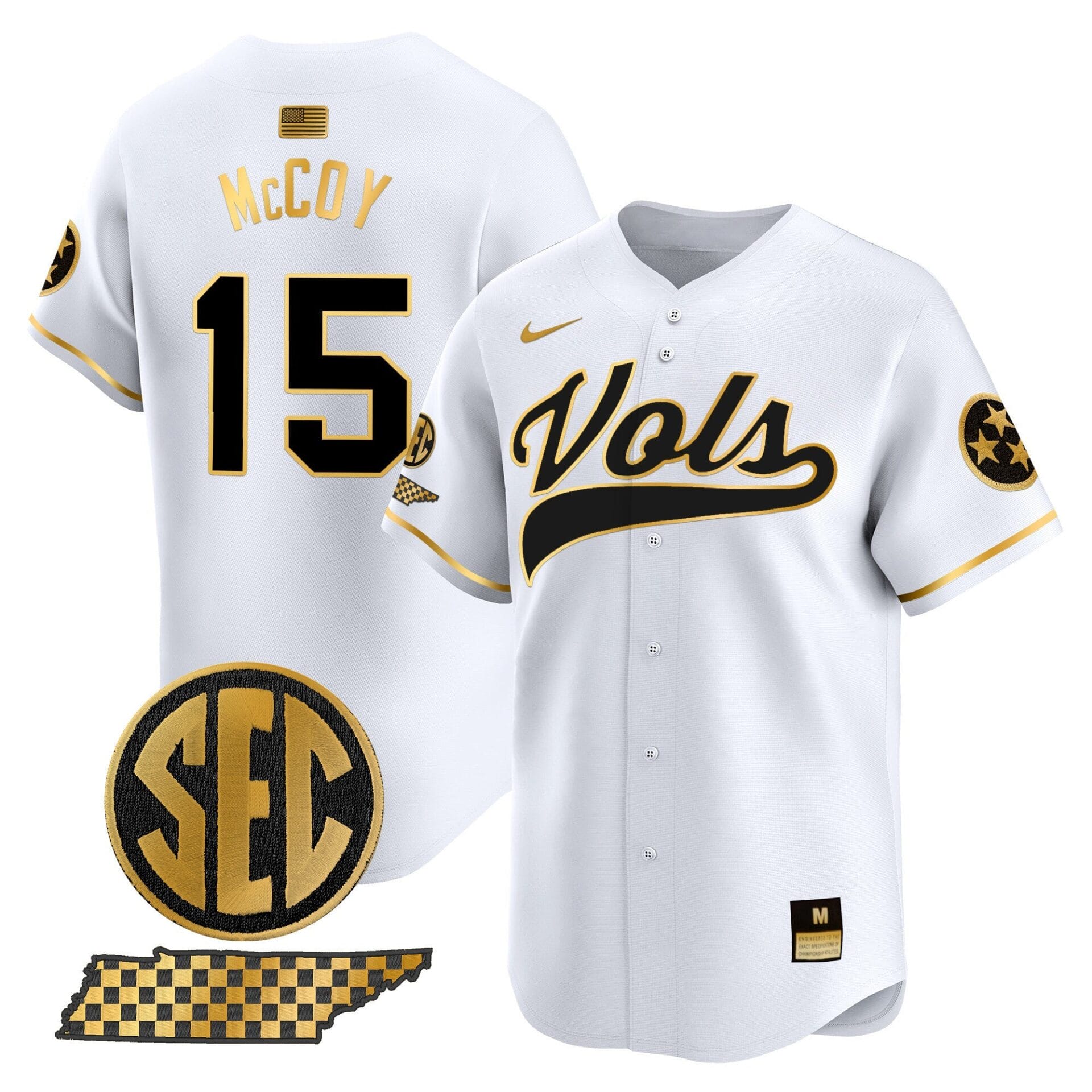 Tennessee Volunteers 2024 Vapor Premier Limited Baseball Jersey - All Stitched - Image 42