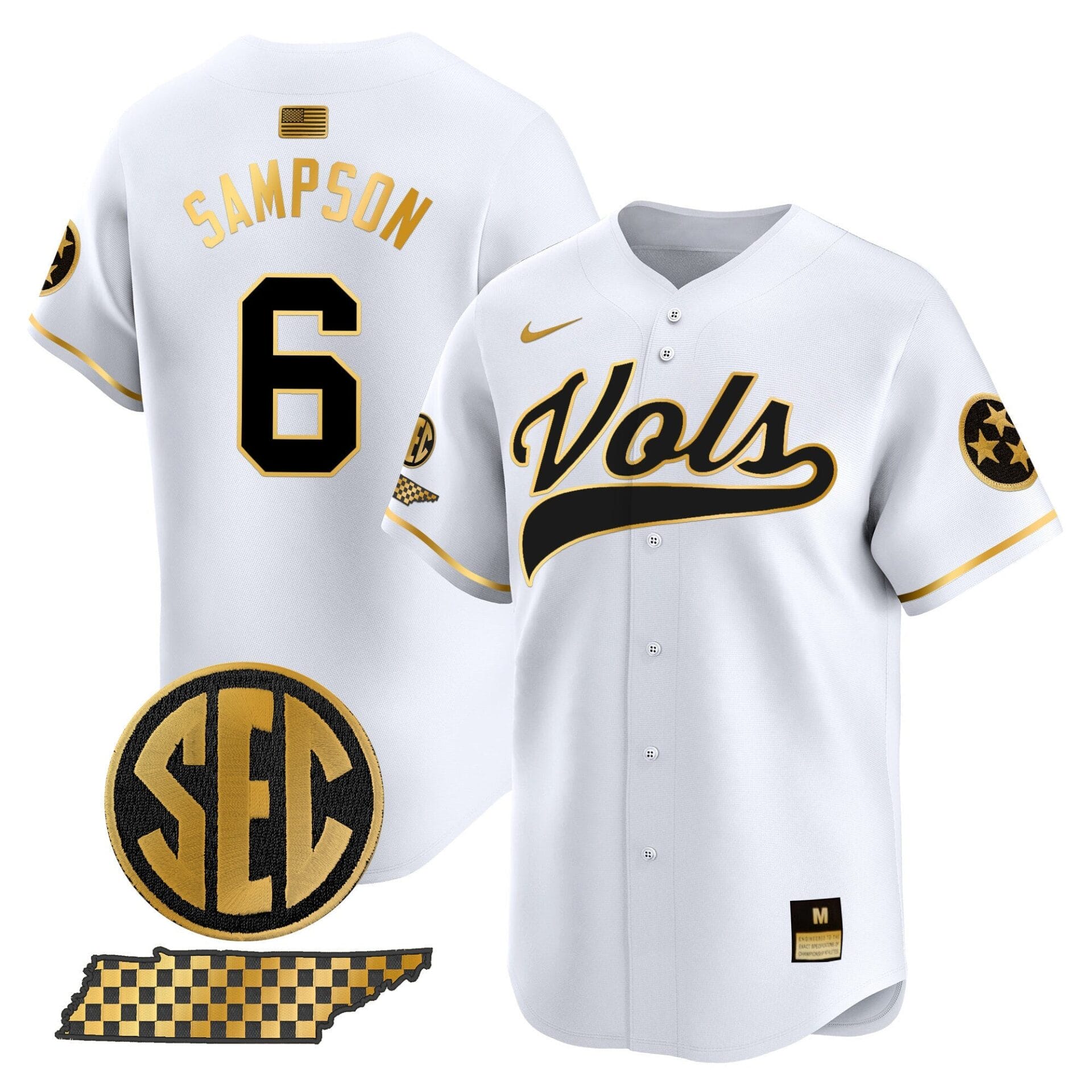 Tennessee Volunteers 2024 Vapor Premier Limited Baseball Jersey - All Stitched - Image 39