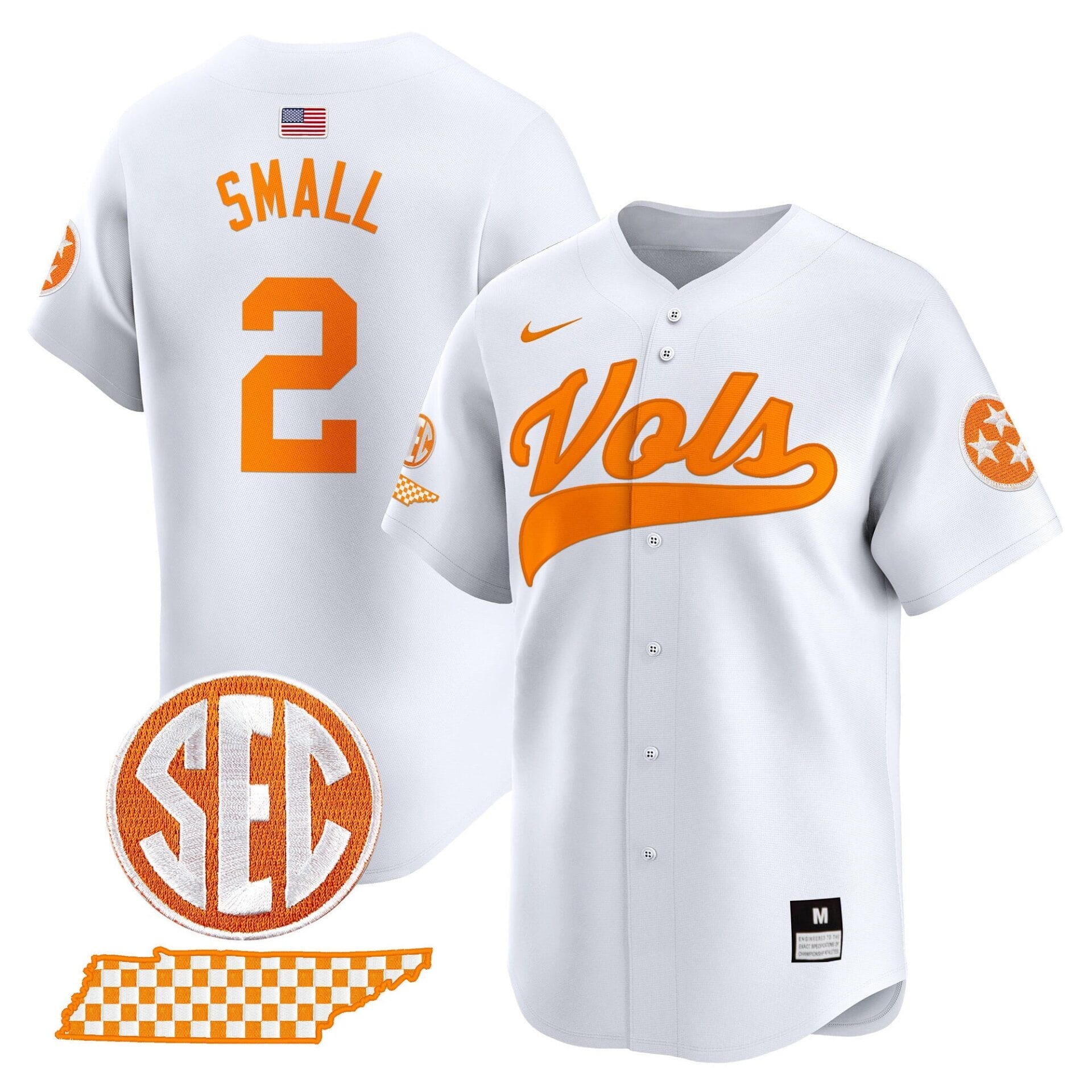Tennessee Volunteers 2024 Vapor Premier Limited Baseball Jersey - All Stitched - Image 11