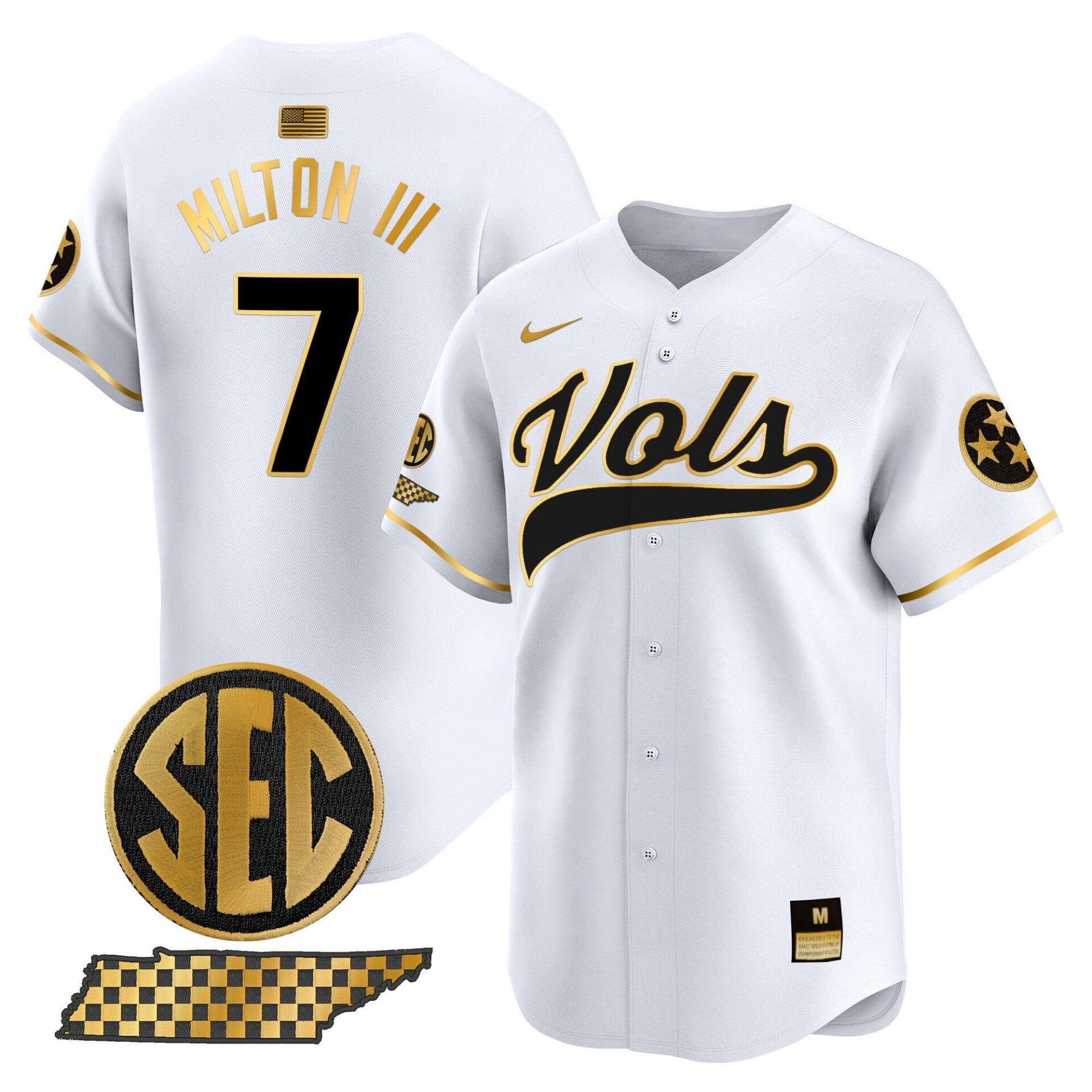 Tennessee Volunteers 2024 Vapor Premier Limited Baseball Jersey - All Stitched - Image 40