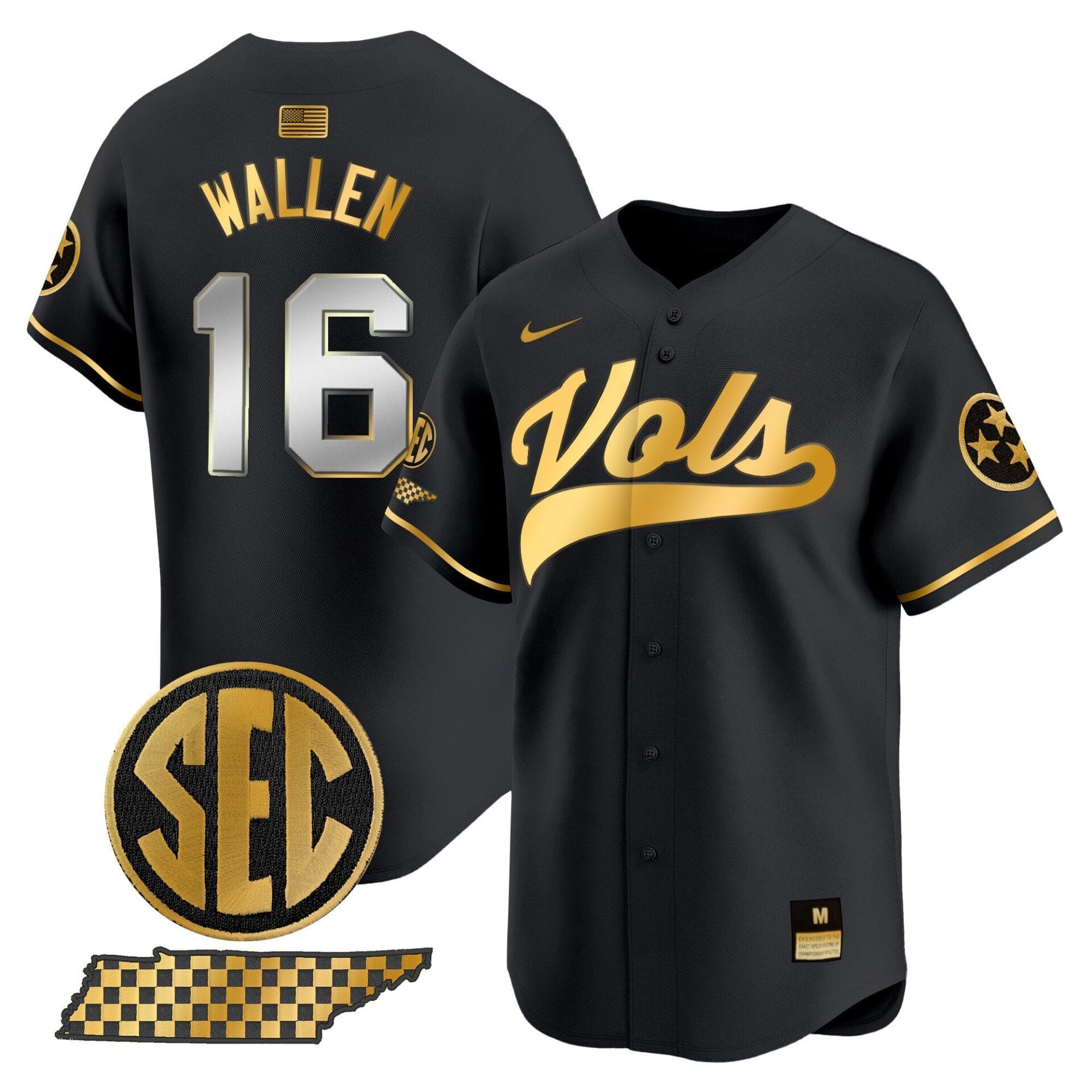 Tennessee Volunteers 2024 Vapor Premier Limited Baseball Jersey - All Stitched - Image 50