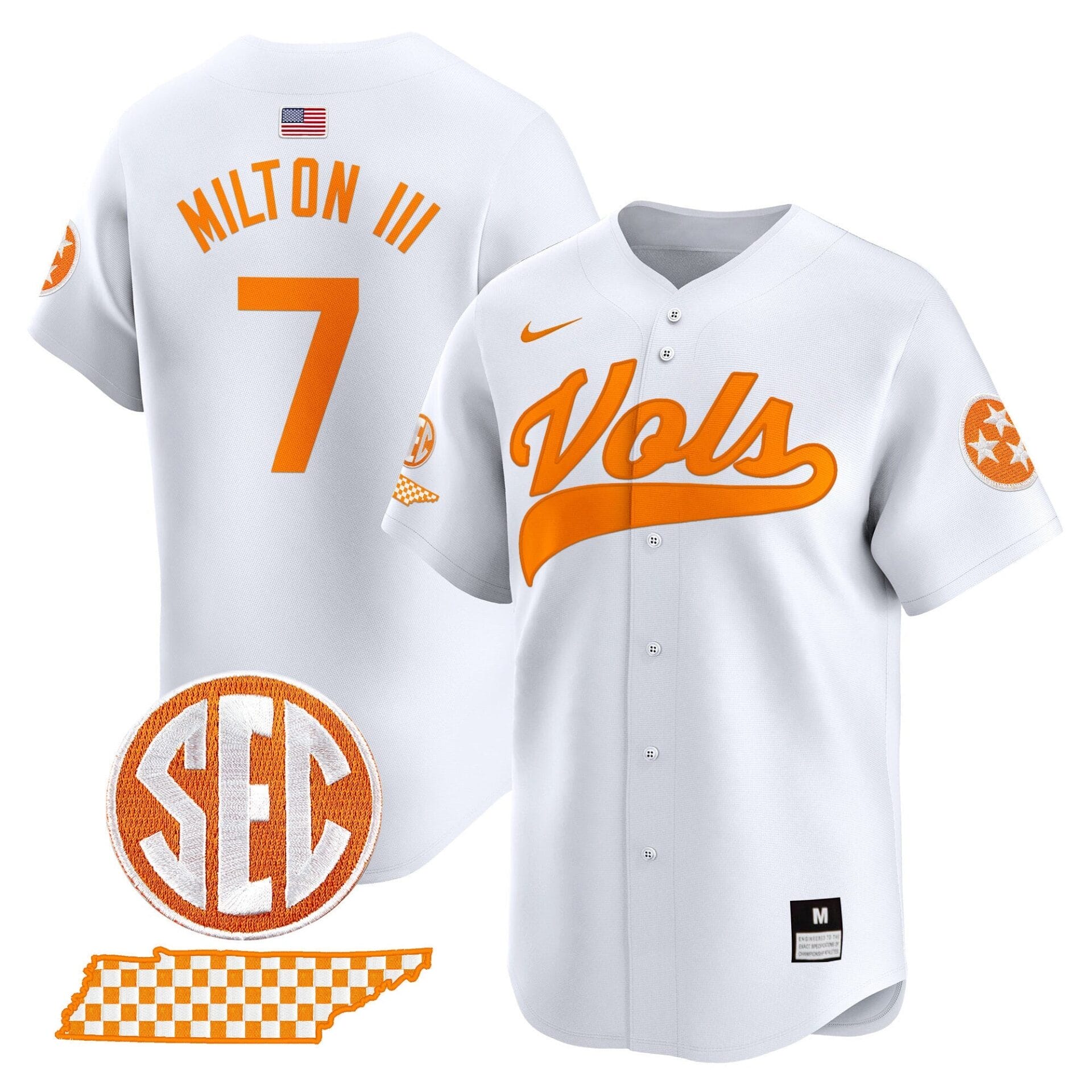 Tennessee Volunteers 2024 Vapor Premier Limited Baseball Jersey - All Stitched - Image 13