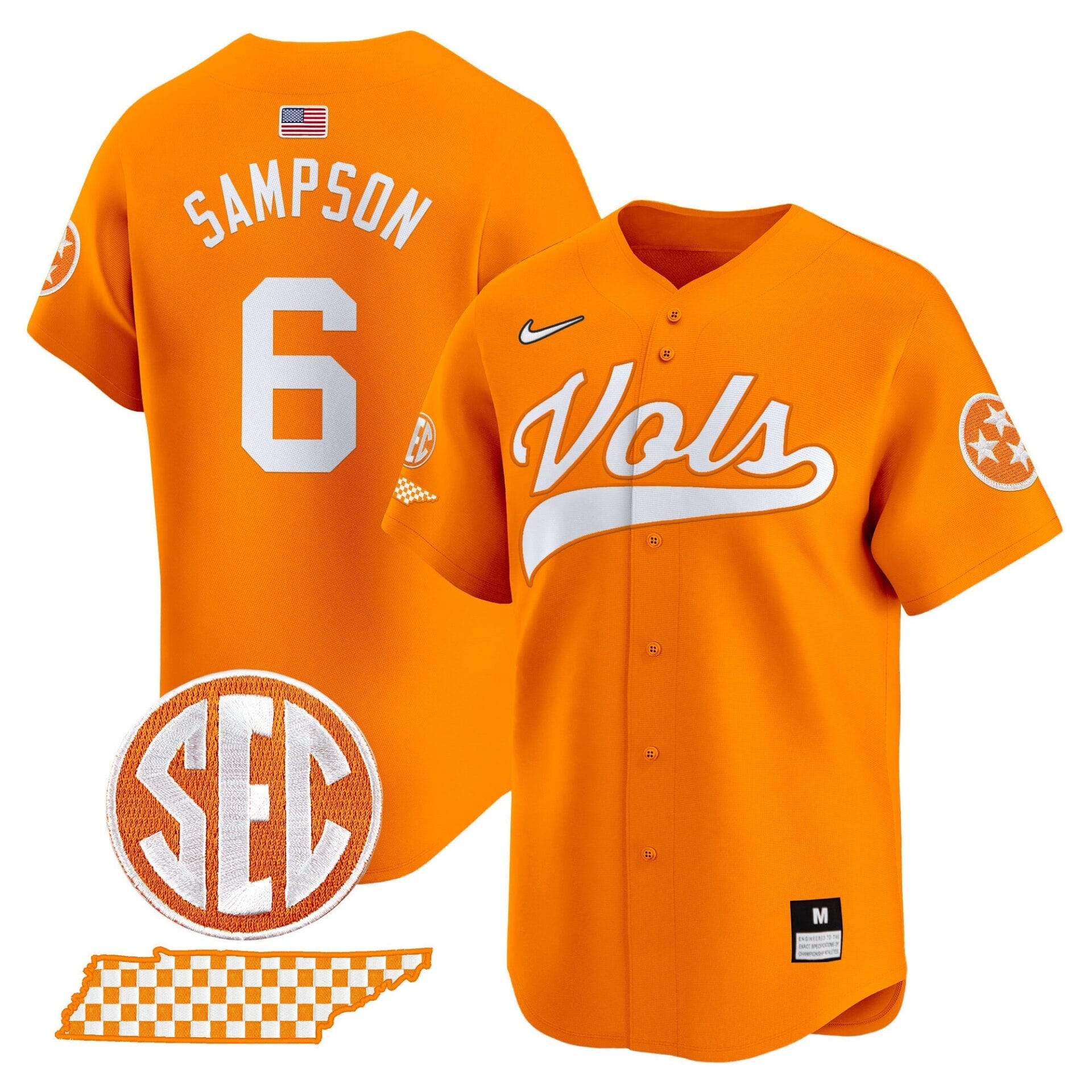 Tennessee Volunteers 2024 Vapor Premier Limited Baseball Jersey - All Stitched - Image 21