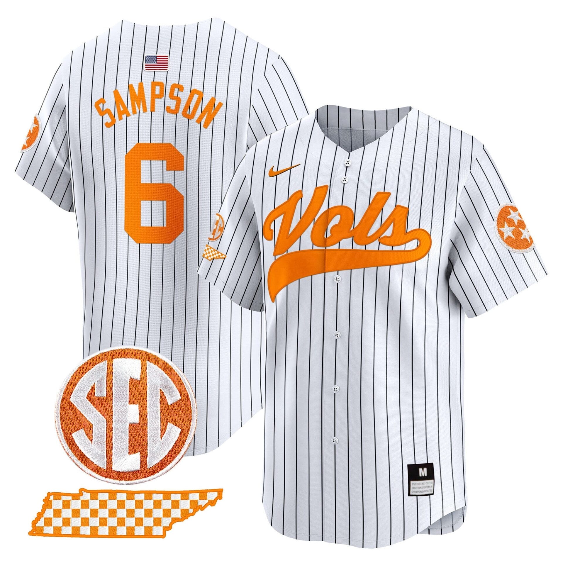 Tennessee Volunteers 2024 Vapor Premier Limited Baseball Jersey - All Stitched - Image 30