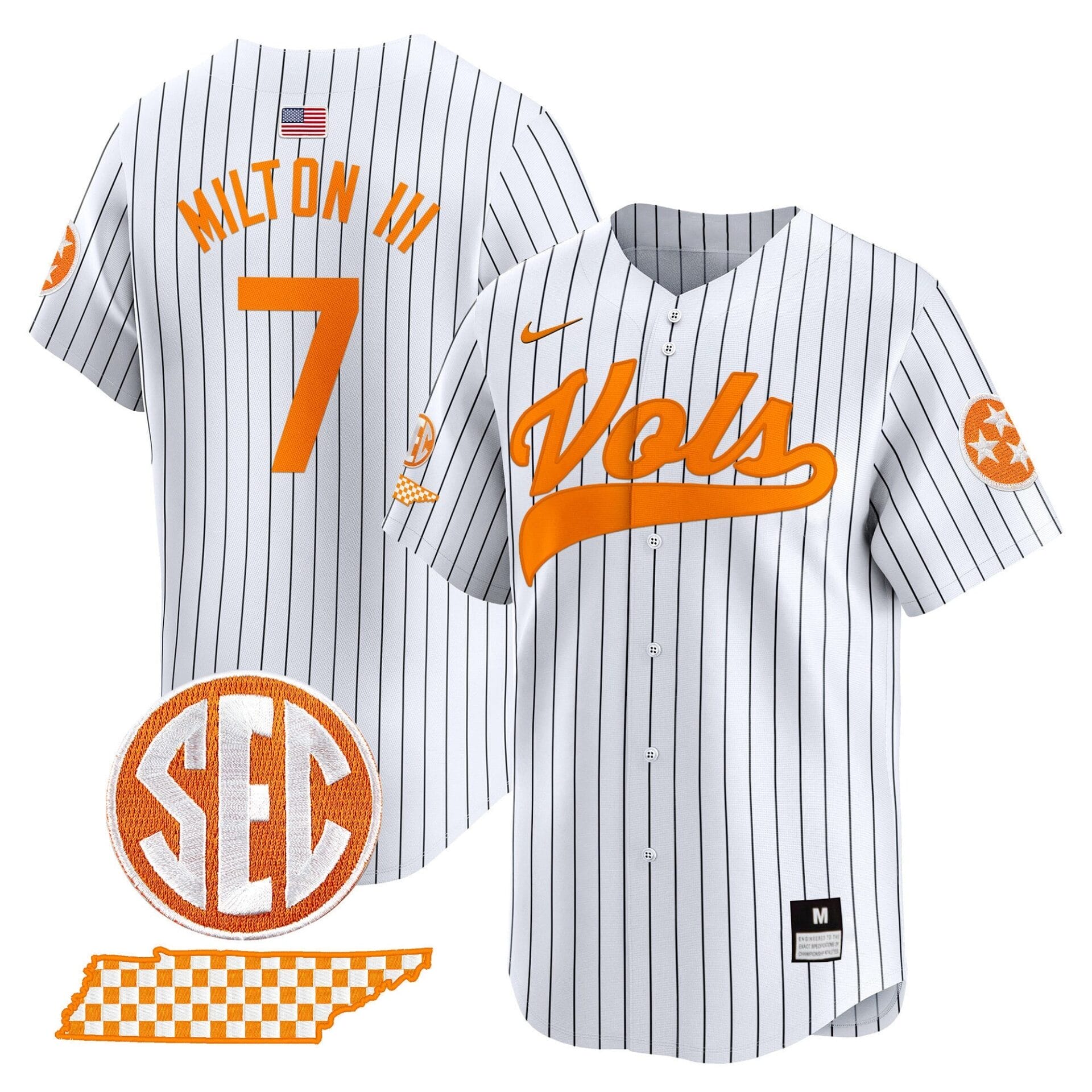 Tennessee Volunteers 2024 Vapor Premier Limited Baseball Jersey - All Stitched - Image 31