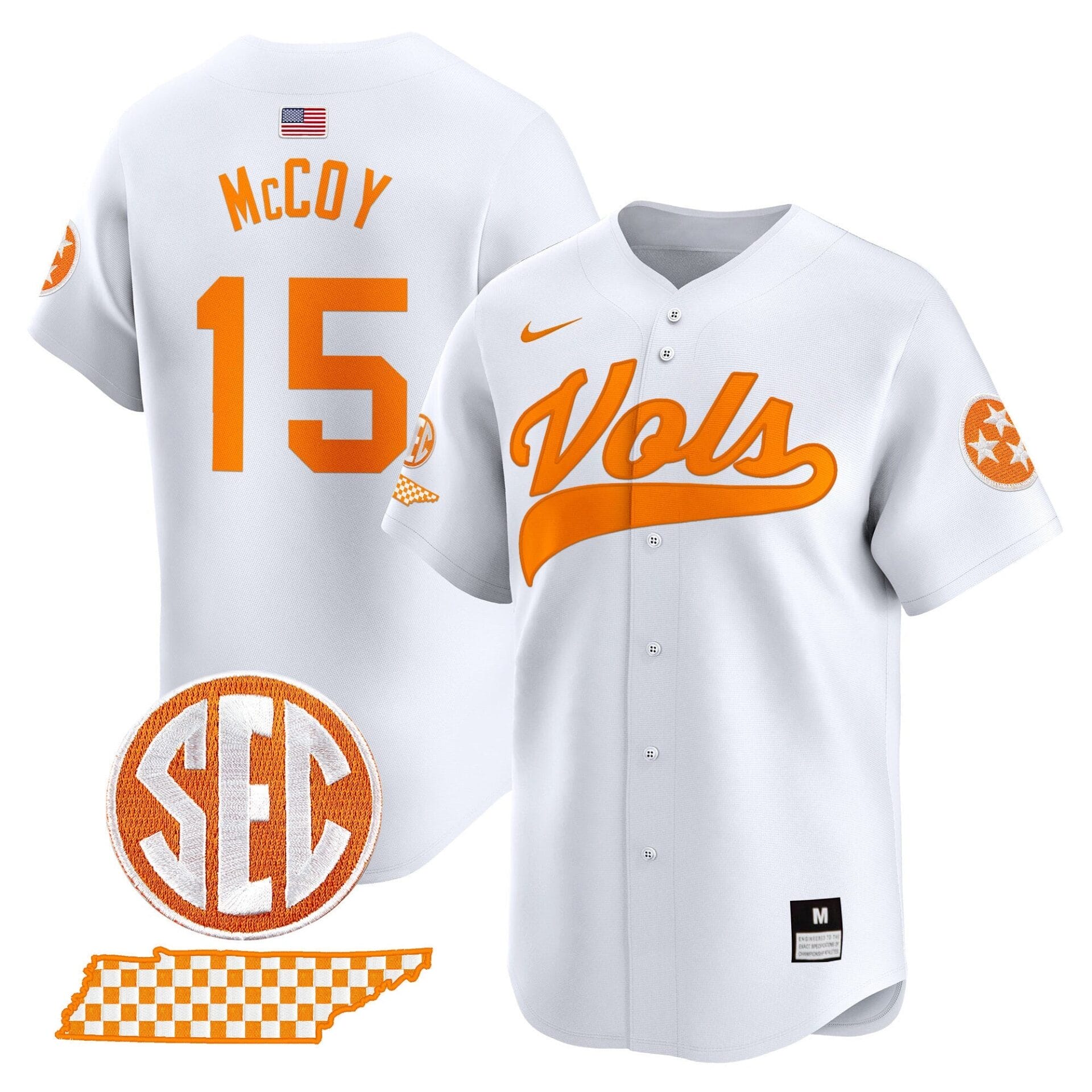 Tennessee Volunteers 2024 Vapor Premier Limited Baseball Jersey - All Stitched - Image 15