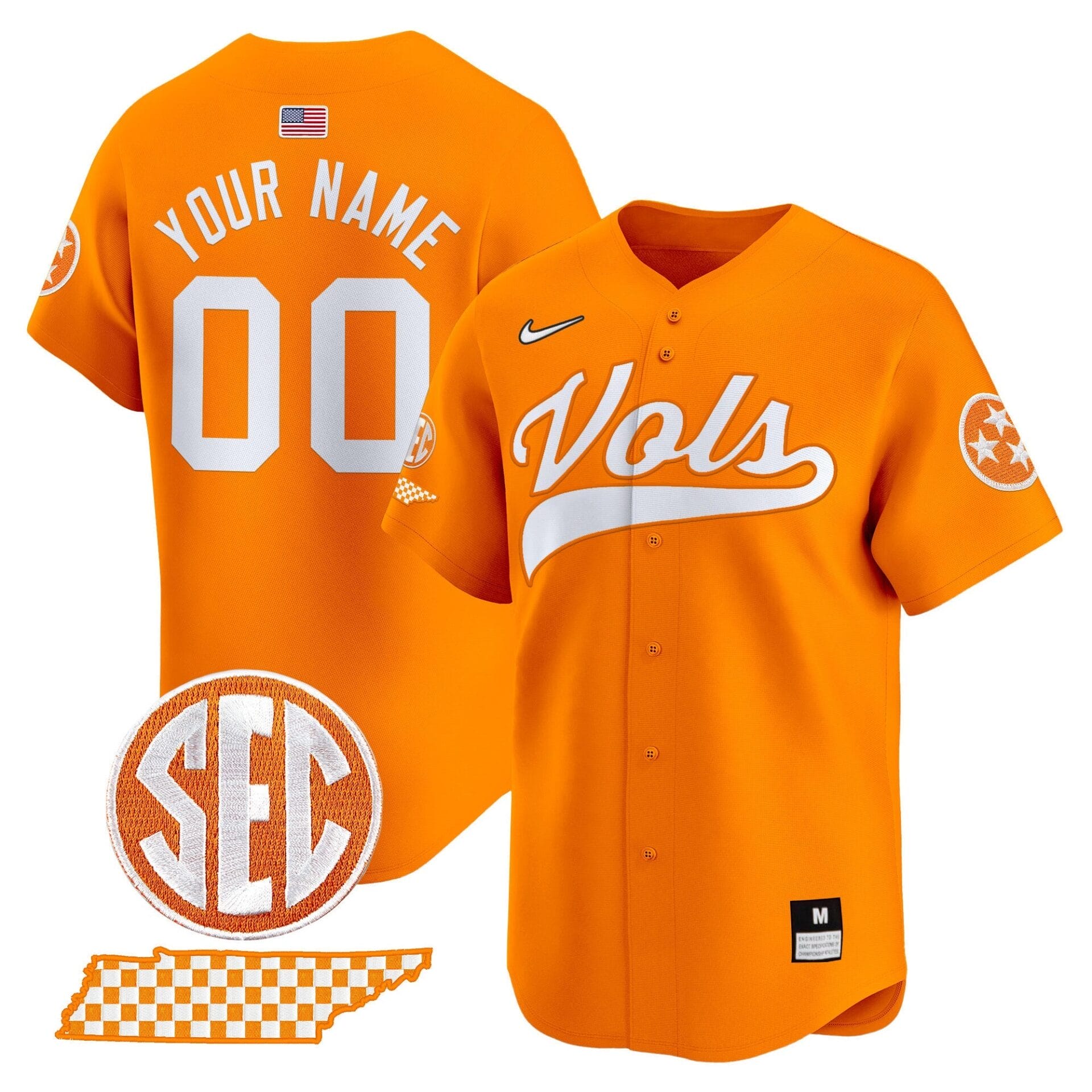 Tennessee Volunteers 2024 Vapor Premier Limited Baseball Custom Jersey - All Stitched - Image 3