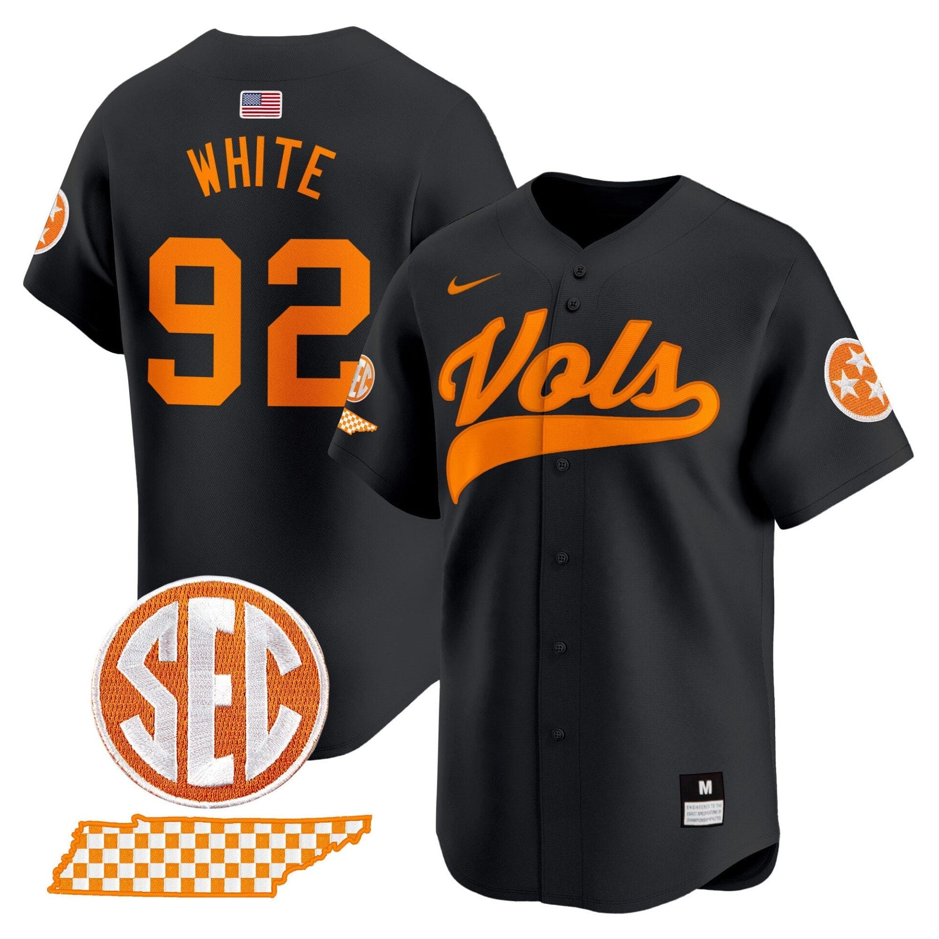 Tennessee Volunteers 2024 Vapor Premier Limited Baseball Jersey - All Stitched - Image 8