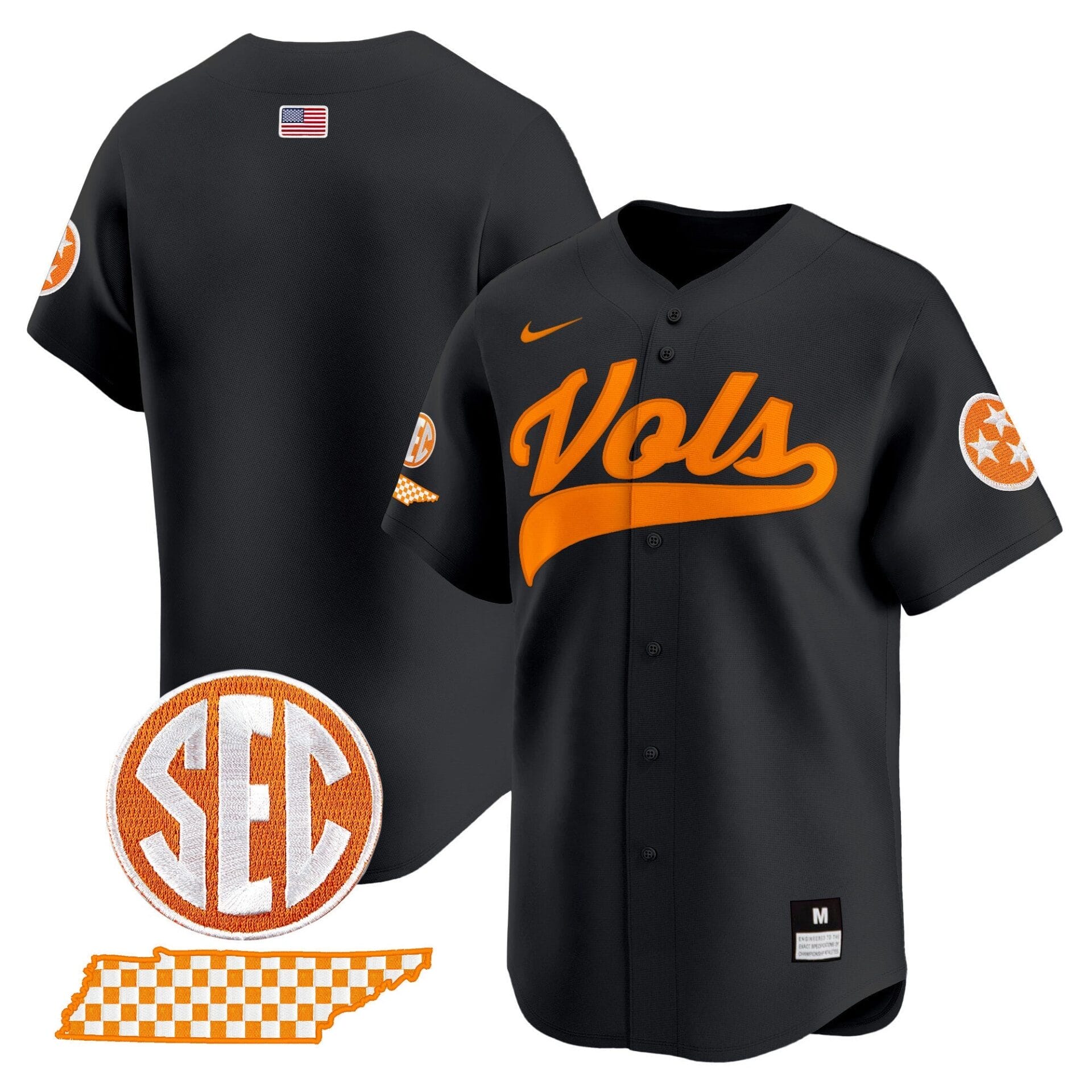 Tennessee Volunteers 2024 Vapor Premier Limited Baseball Jersey - All Stitched - Image 9
