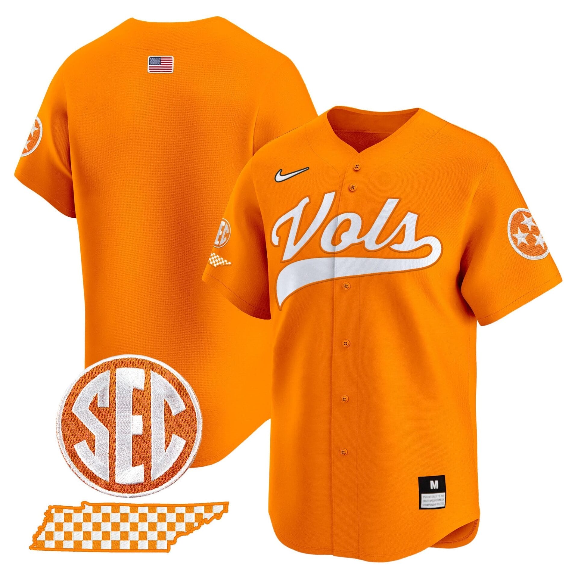 Tennessee Volunteers 2024 Vapor Premier Limited Baseball Jersey - All Stitched - Image 27