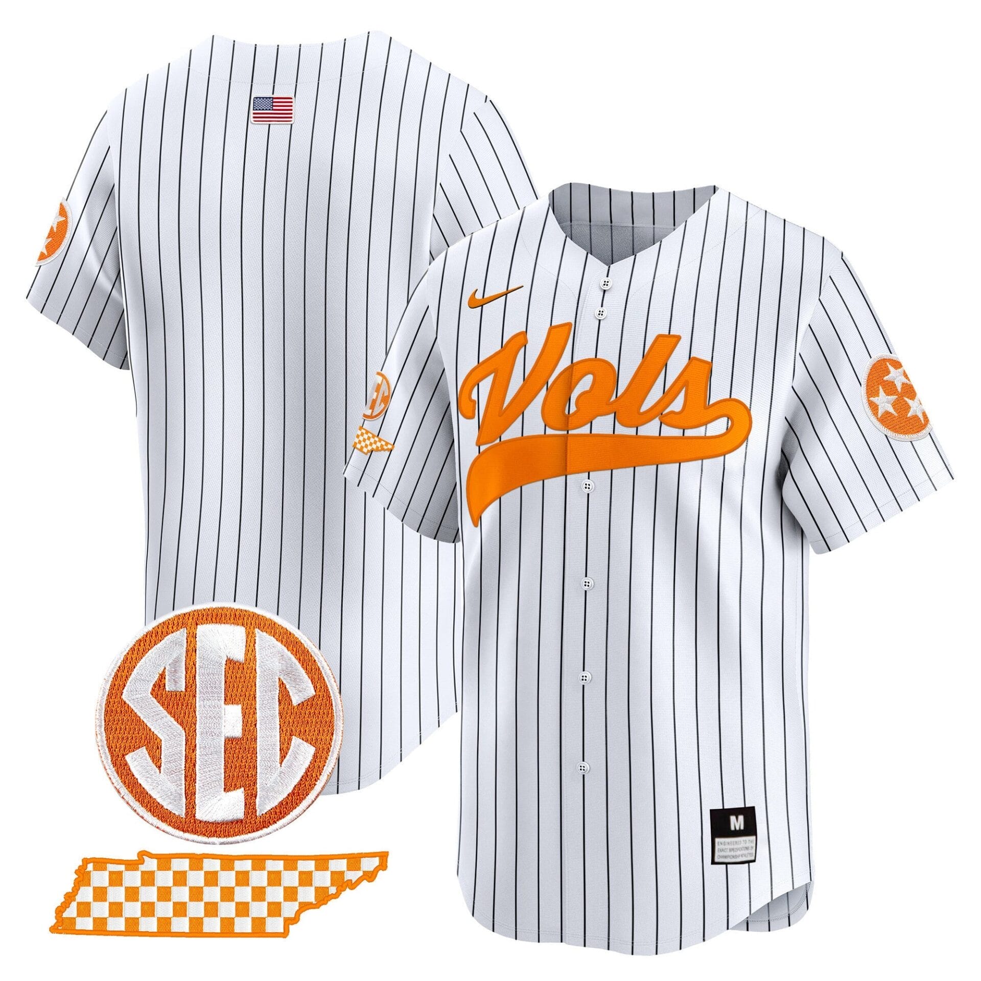 Tennessee Volunteers 2024 Vapor Premier Limited Baseball Jersey - All Stitched - Image 36