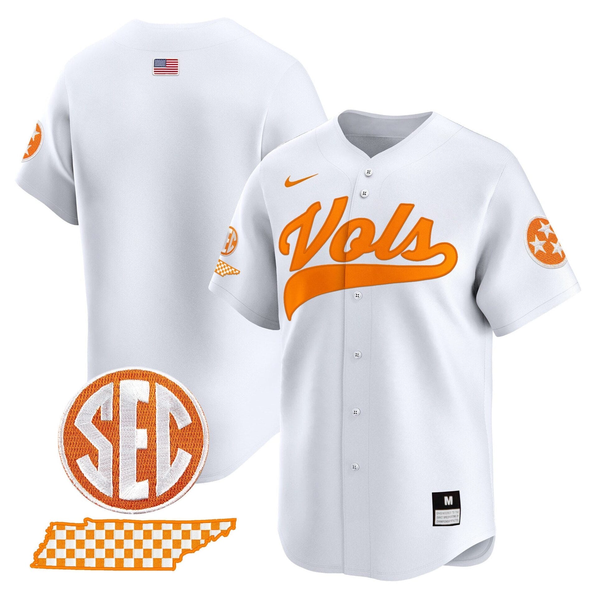 Tennessee Volunteers 2024 Vapor Premier Limited Baseball Jersey - All Stitched - Image 18