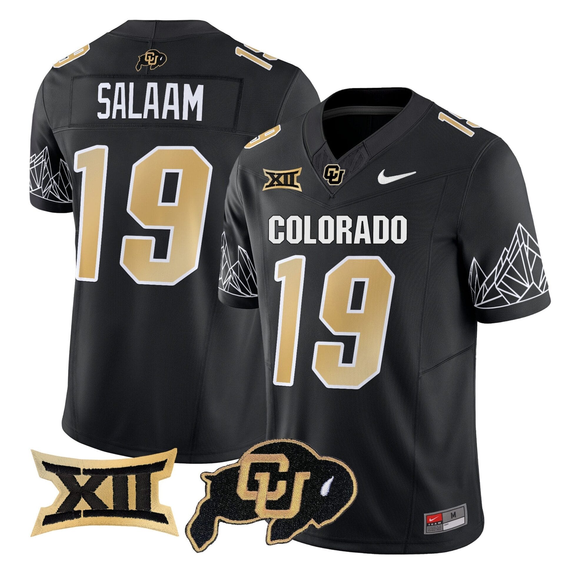 Colorado Buffaloes Vapor Limited Jersey V3 - Big 12 XII Patch - All Stitched - Image 5